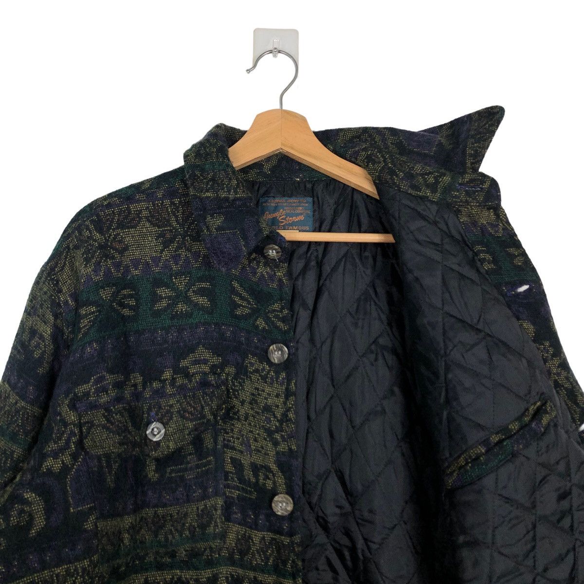 Japanese Brand 🔥90’s Navajo Aztec Hikory Chore Jacket Jungle Storm Size US M / EU 48-50 / 2 - 10 Thumbnail