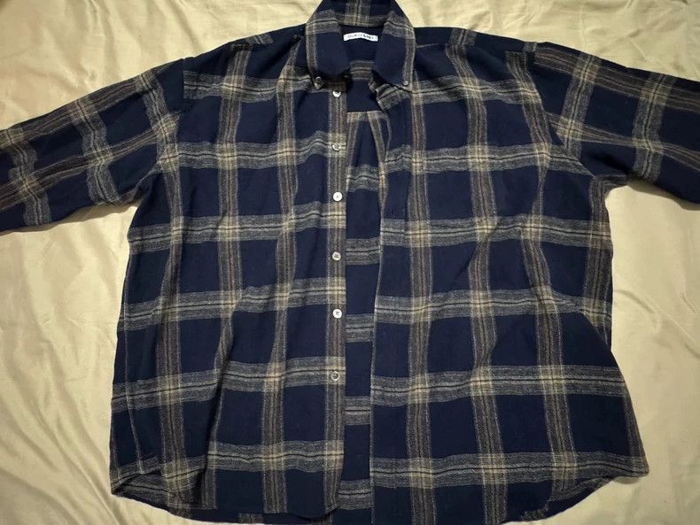 Our Legacy size46 Dark blue plaid shirt