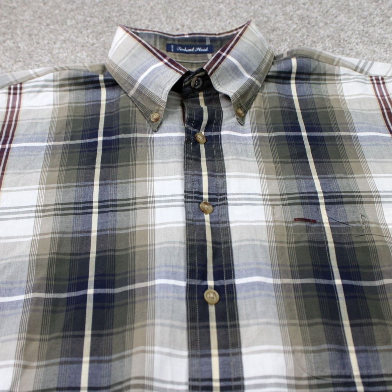 Gant GANT Shirt Mens XL Green Plaid Button-Down Long Sleeve Cotton/Poly Twill Foxhunt Vintage? No Size US XL / EU 56 / 4 - 6 Thumbnail
