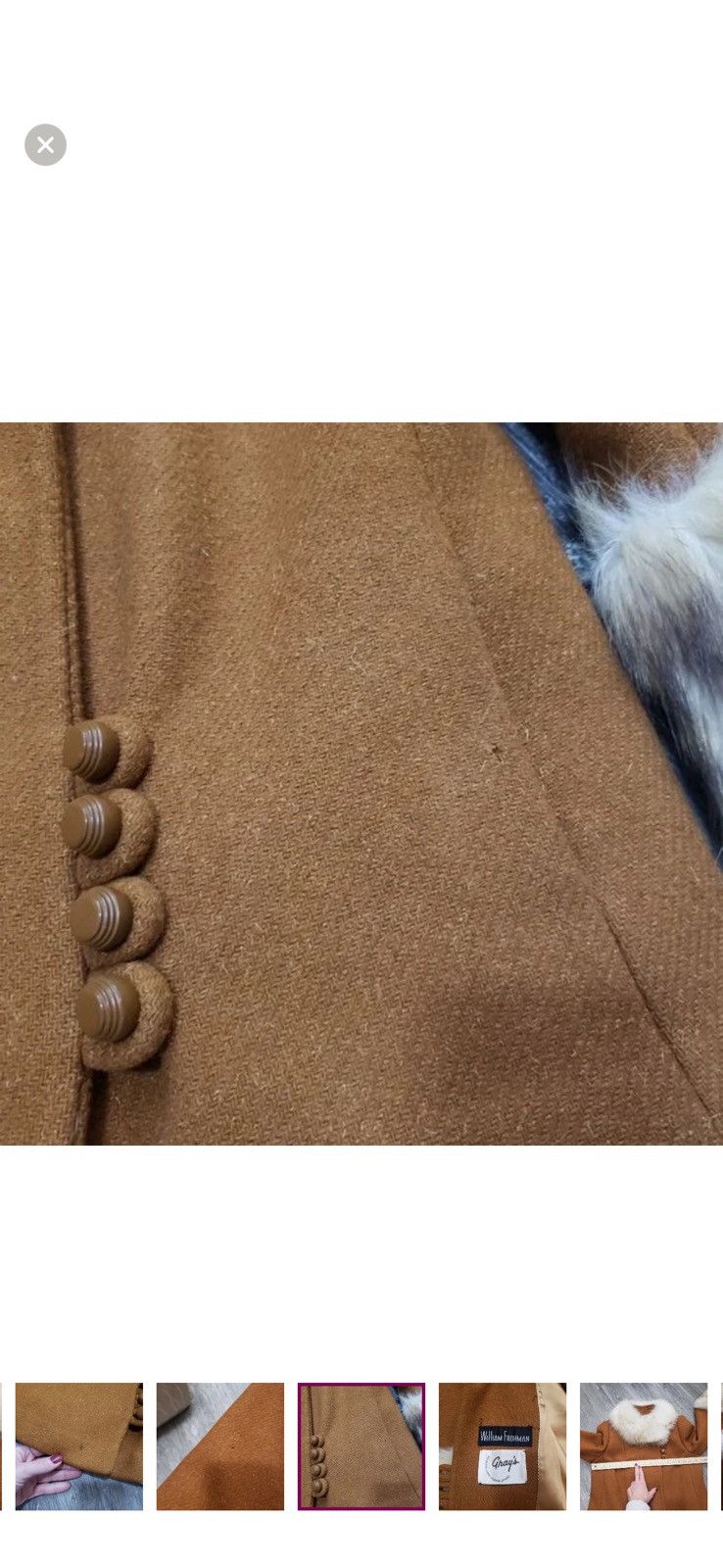 Other Fur Trimmed Women's Coat Suede William Frohman Size S / US 4 / IT 40 - 12 Thumbnail