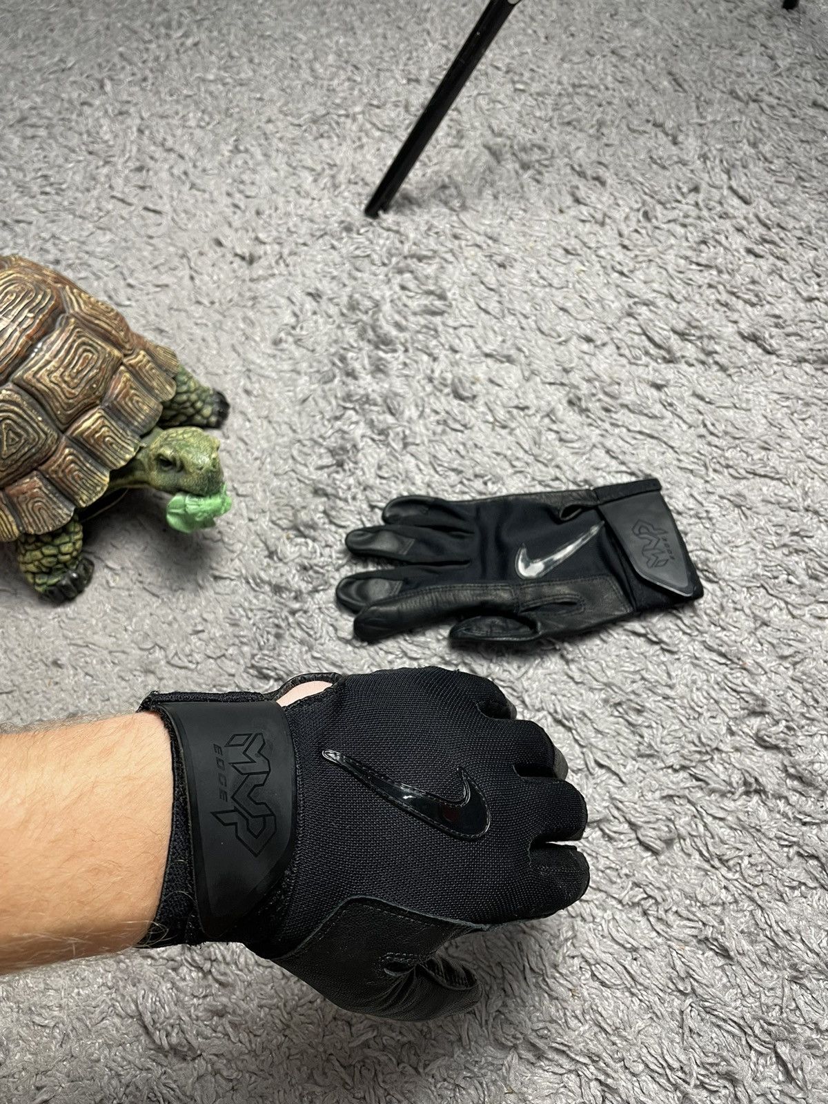 Nike Nike MVP Edge Baseball Gloves Black Swoosh Drill y2k Size ONE SIZE - 2 Thumbnail