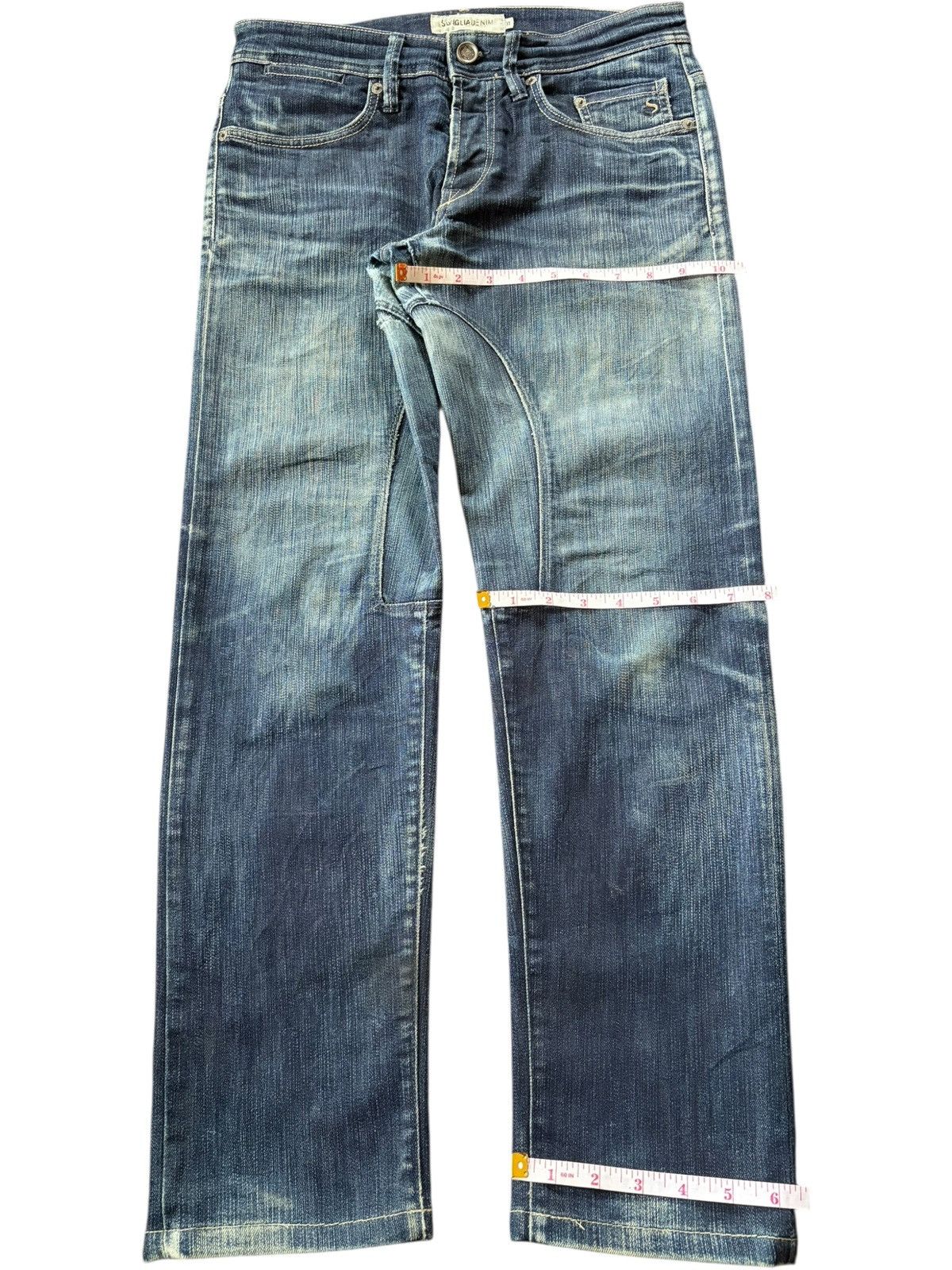 Siviglia Vintage Italy Siviglia Faded Wash Distressed Jeans Size 31" - 8 Thumbnail