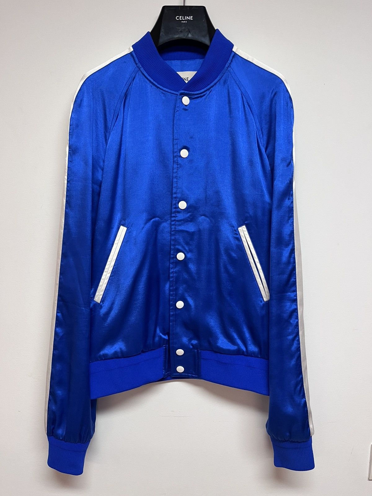 Celine × Hedi Slimane EMBROIDERED TEDDY IN SATIN Size US S / EU 44-46 / 1 - 1 Thumbnail