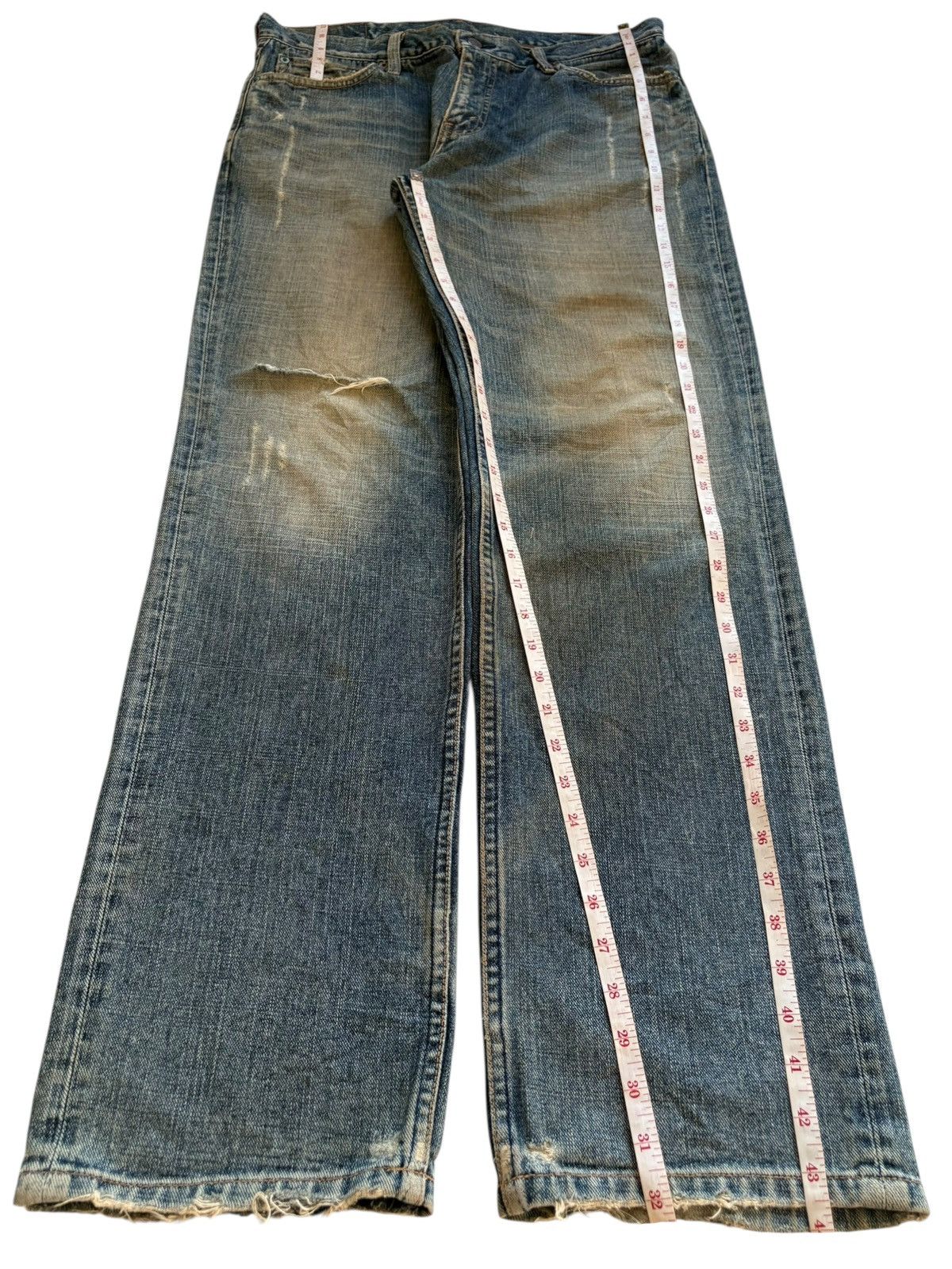 Levi's × Levi's Vintage Clothing Vintage 90s Levis 533 Mud Distressed Loose Baggy Jeans Size US 34 / EU 50 - 13 Thumbnail