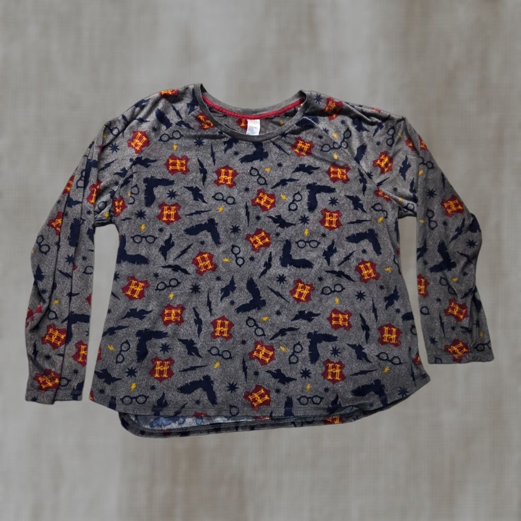 Vintage Harry Potter Sleep Shirt Super Soft Long Sleeve Adult Women's Size 3X Gray 22/24 Size XXL / US 16-18 / IT 52-54 - 1 Thumbnail