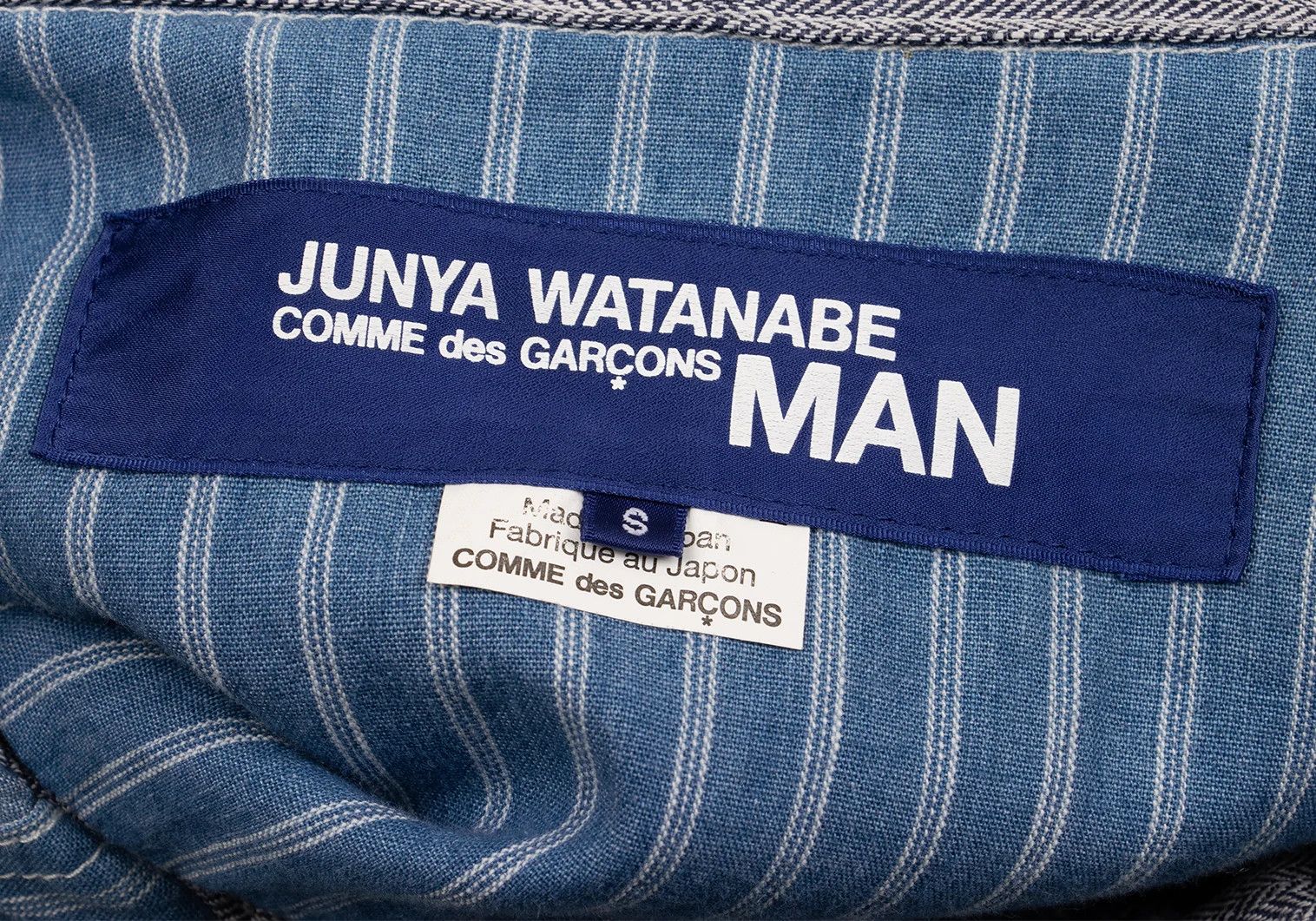 Junya Watanabe Light Blue Japanese Patterned Chambray Hoodie Pullover Size US S / EU 44-46 / 1 - 19 Thumbnail