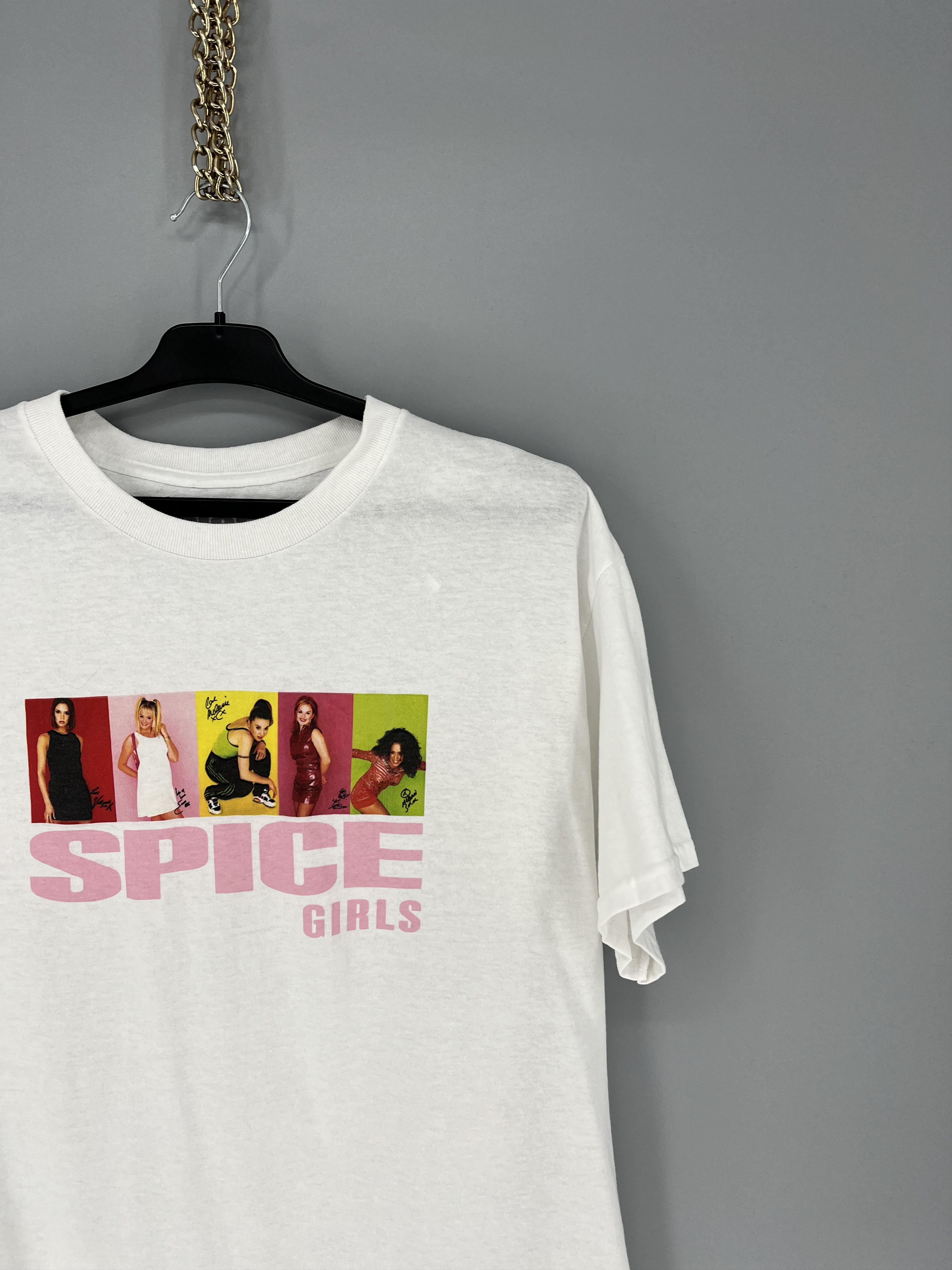 Band Tees Vintage Y2K SPICE GIRLS Big Logo Promo Rock Tee Size US L / EU 52-54 / 3 - 5 Thumbnail