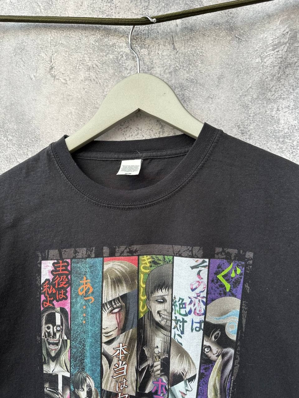 Anime JUNJI ITO ANIME T SHIRT JAPANESE HORROR MANGA ART Size US M / EU 48-50 / 2 - 5 Thumbnail