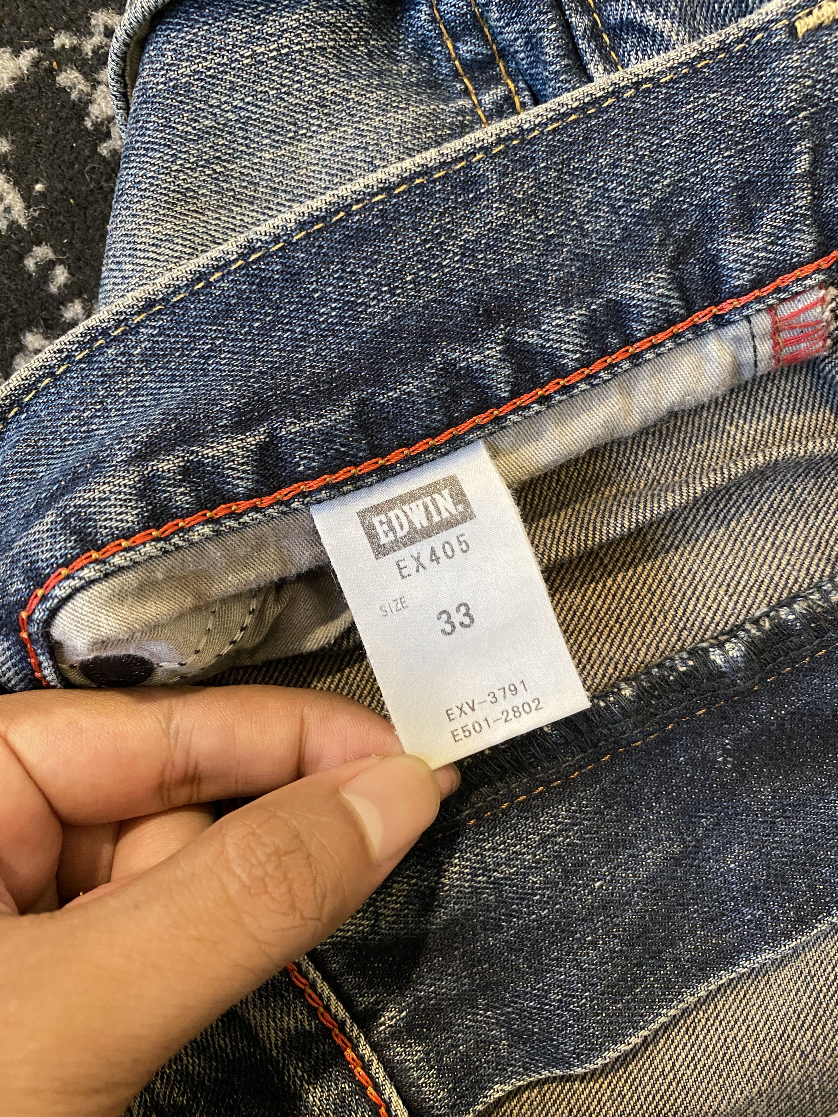 Edwin Edwin Denim Ripped Jeans Washed Blue Vintage Made in Japan Size US 33 - 10 Thumbnail