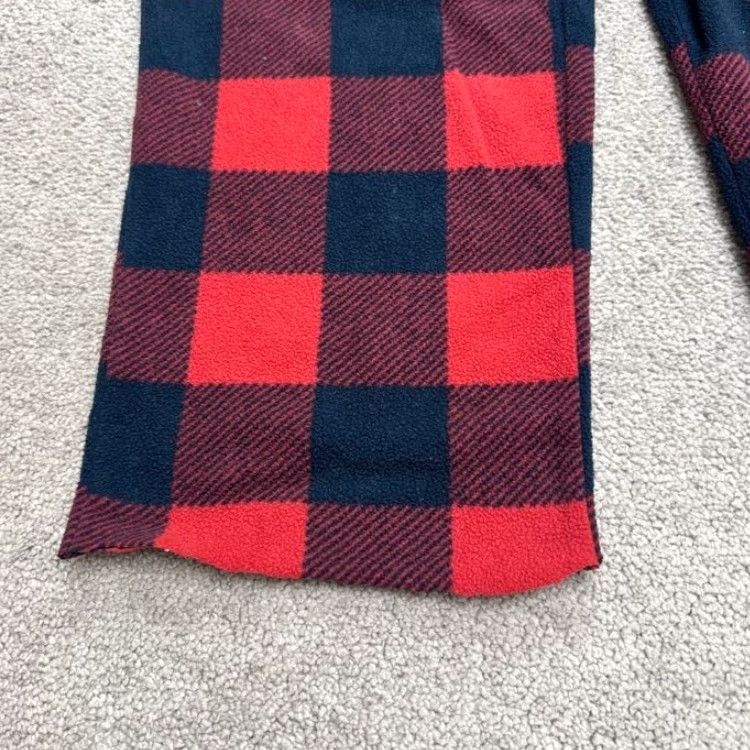 Vintage Goodfellow & Co Pajama Pants Mens M Red Plaid Lounge Tartan Fleece 100% Polyester Drawstring Christmas Holiday Seasonal Classic Size US 31 - 5 Thumbnail