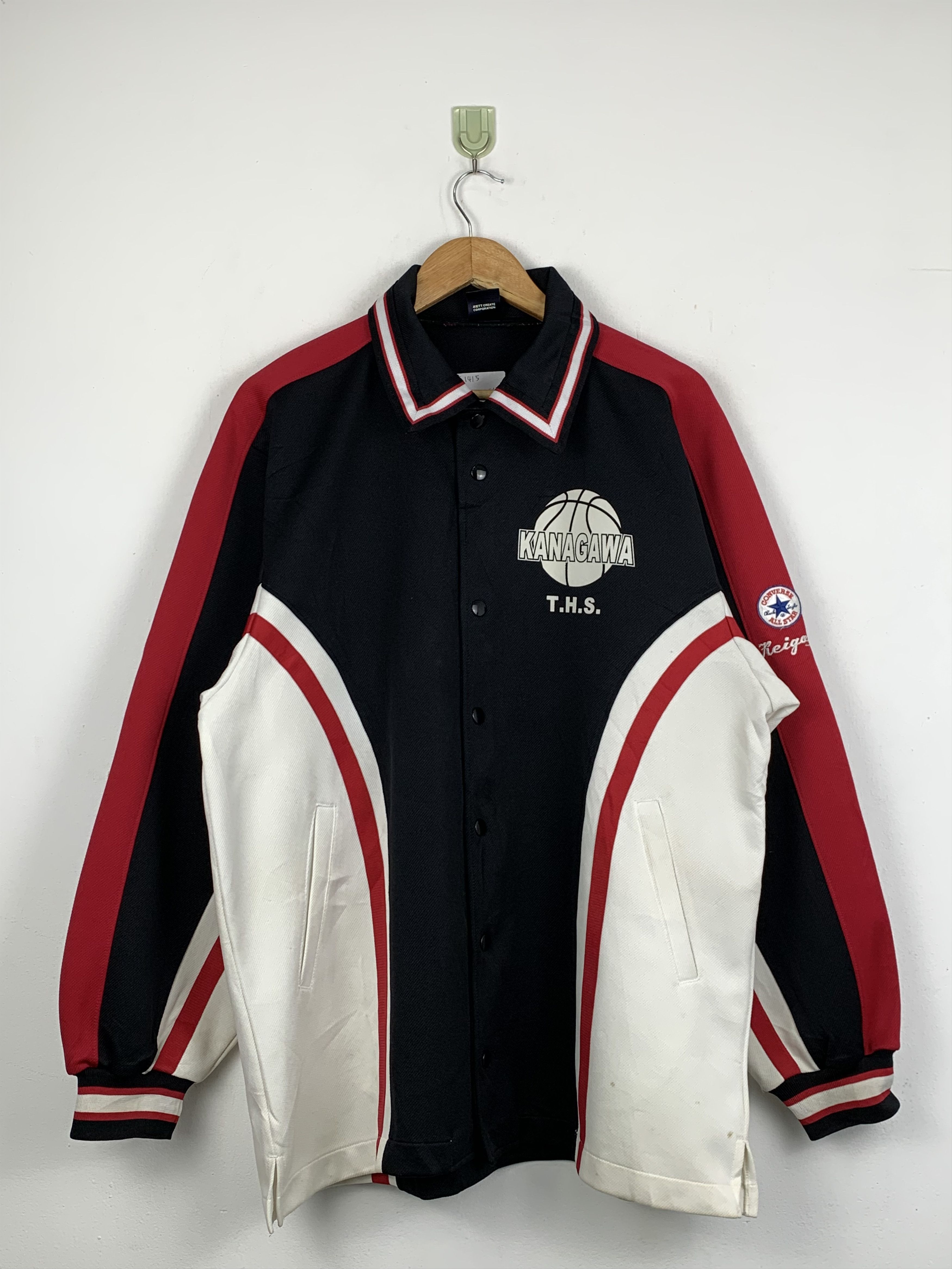 Converse Vintage Converse Button Up Jacket J1415 Size US L / EU 52-54 / 3 - 1 Thumbnail