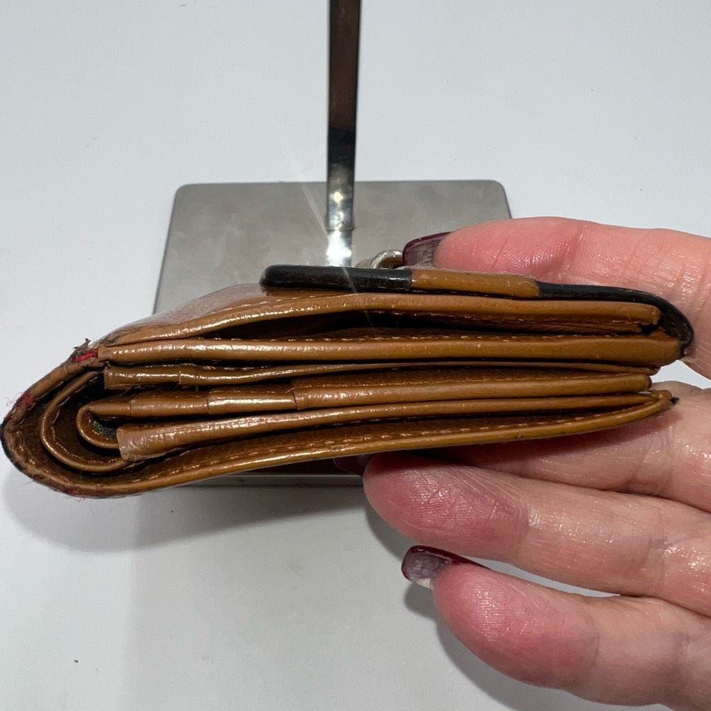 Loewe Loewe Velazquez Leather Folded Wallet Double-sided Brown Tan Size ONE SIZE - 3 Thumbnail