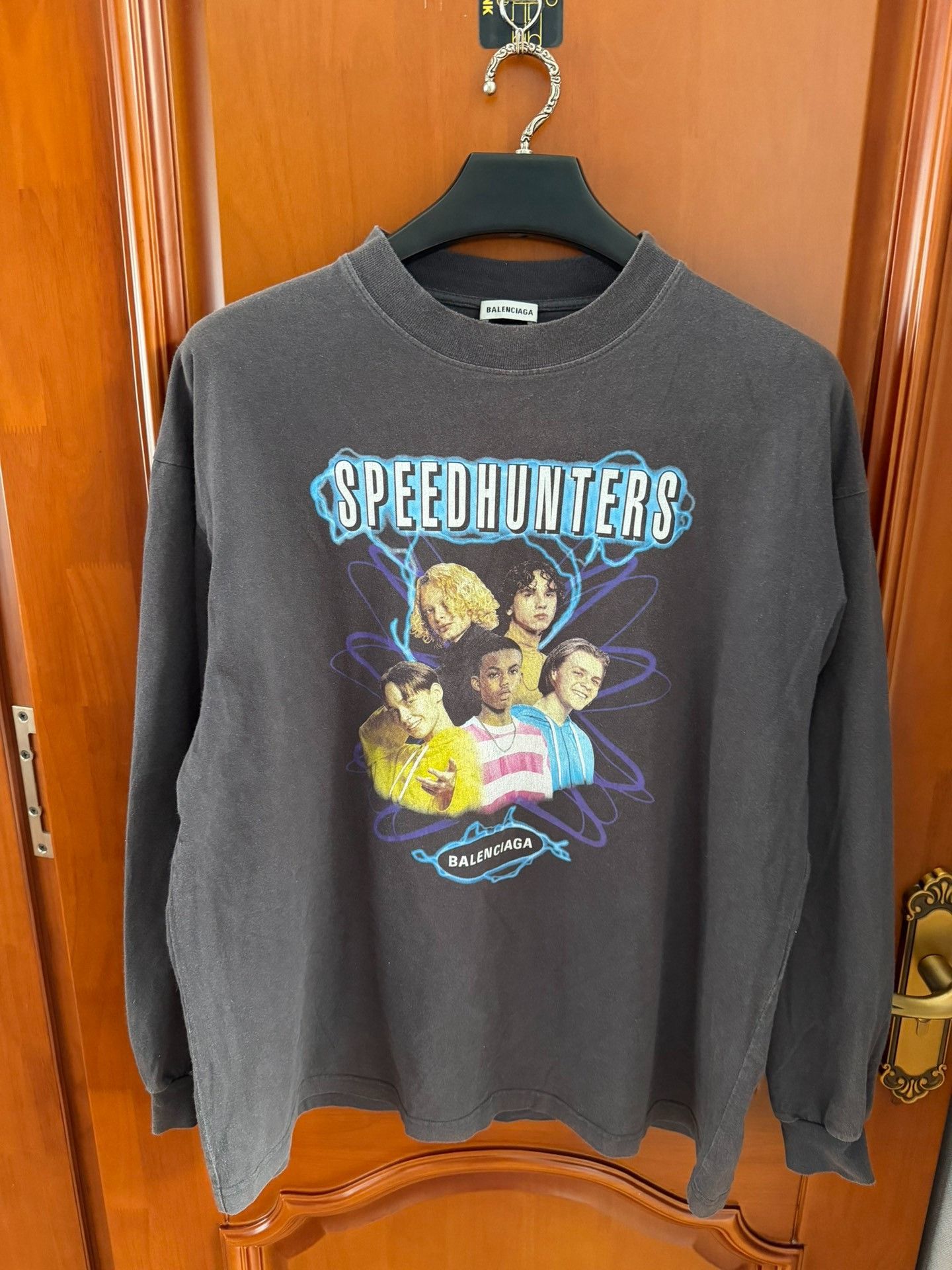 Balenciaga BNWT Speed Hunters Upside Down Long Sleeve T-Shirt