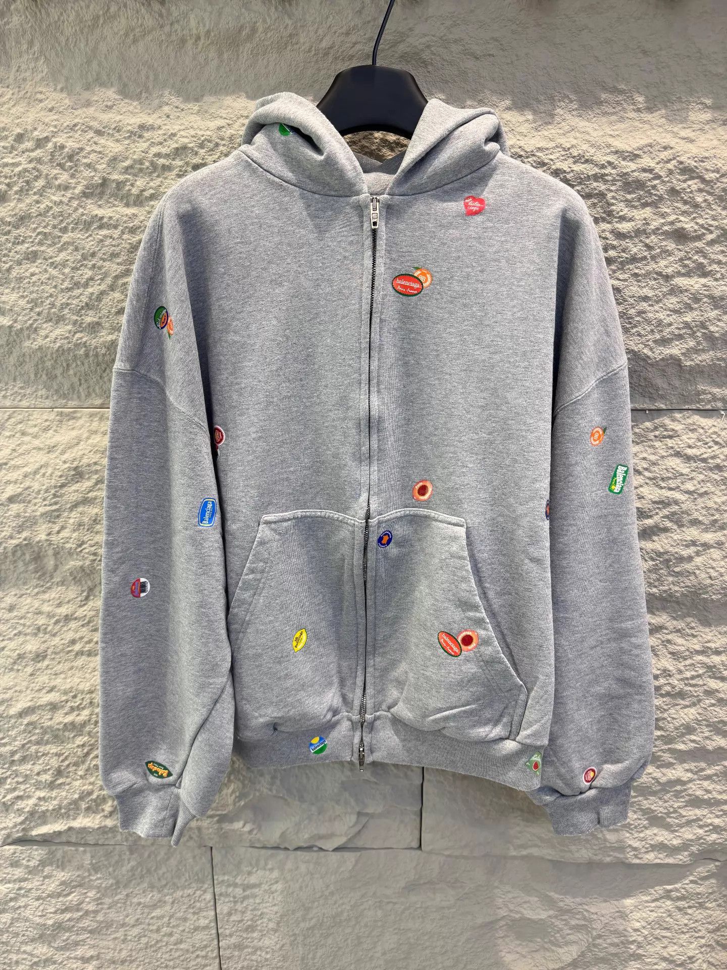 Balenciaga Balenciaga SS25 Cartoon Print Hoodie Gray M Unisex Size US M / EU 48-50 / 2 - 1 Thumbnail