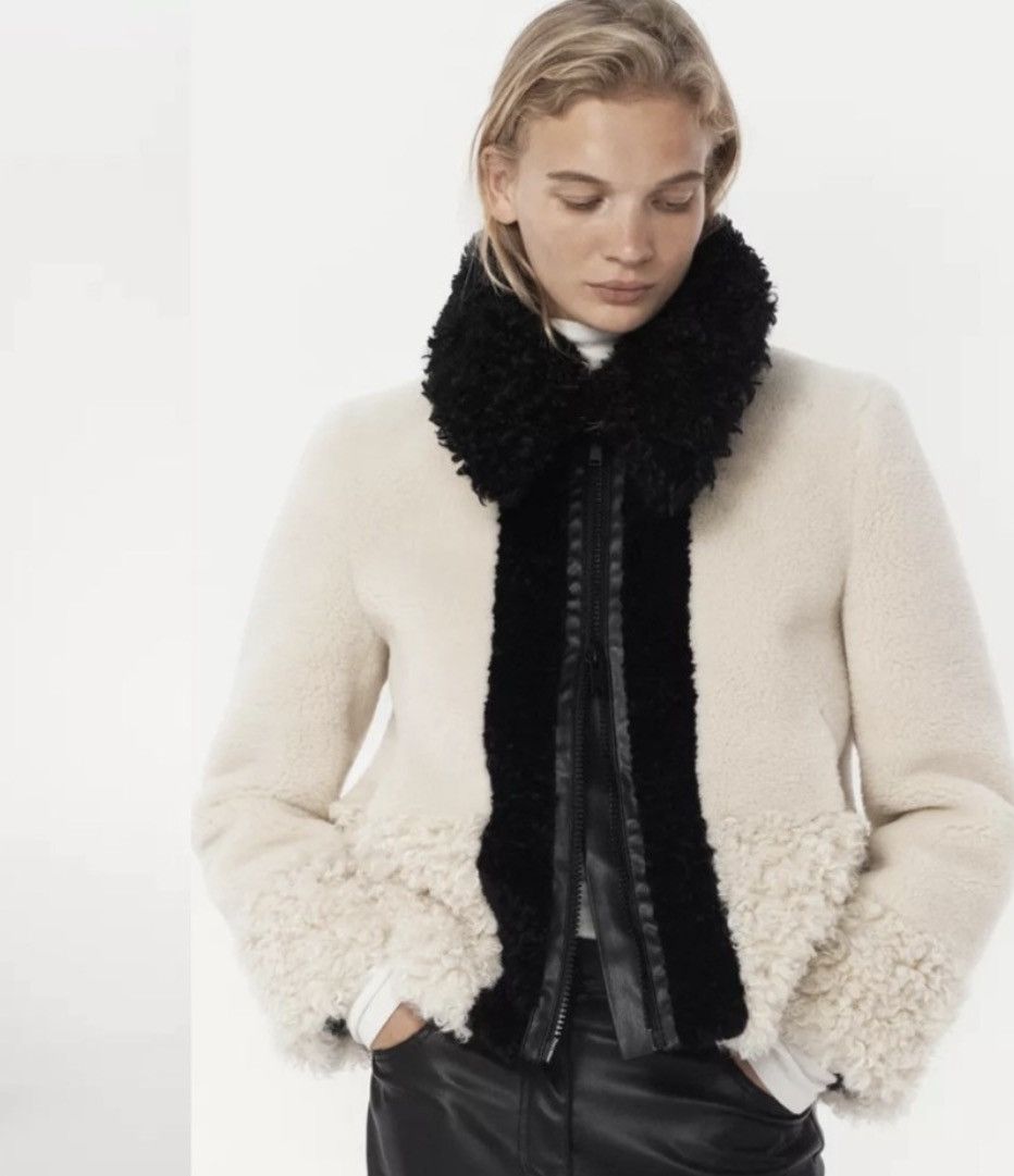 Zara ZARA FAUX FUR PATCHWORK JACKET Size S / US 4 / IT 40 - 17 Thumbnail