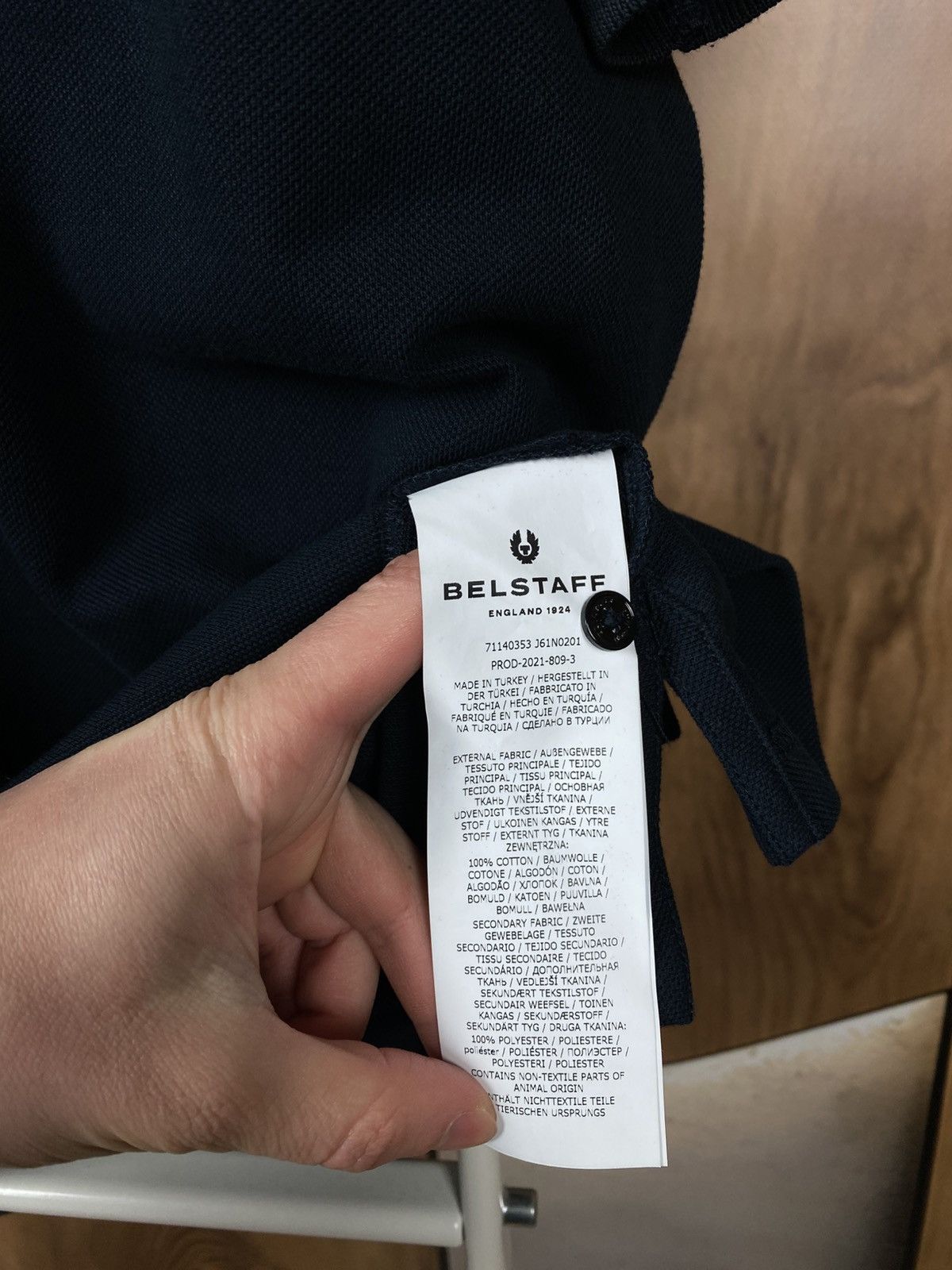 Belstaff 🌑Polo T-Shirt Belstaff Nylon Shoulder Inserts 🌑 Size US XXL / EU 58 / 5 - 14 Thumbnail