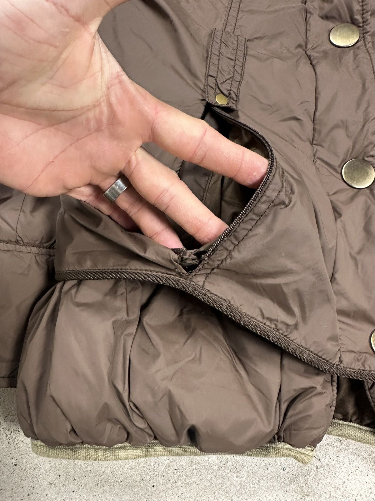 Japanese Brand × Vintage Vintage Y2K Bondage Utility Hooded Brown Jacket Size US S / EU 44-46 / 1 - 3 Thumbnail