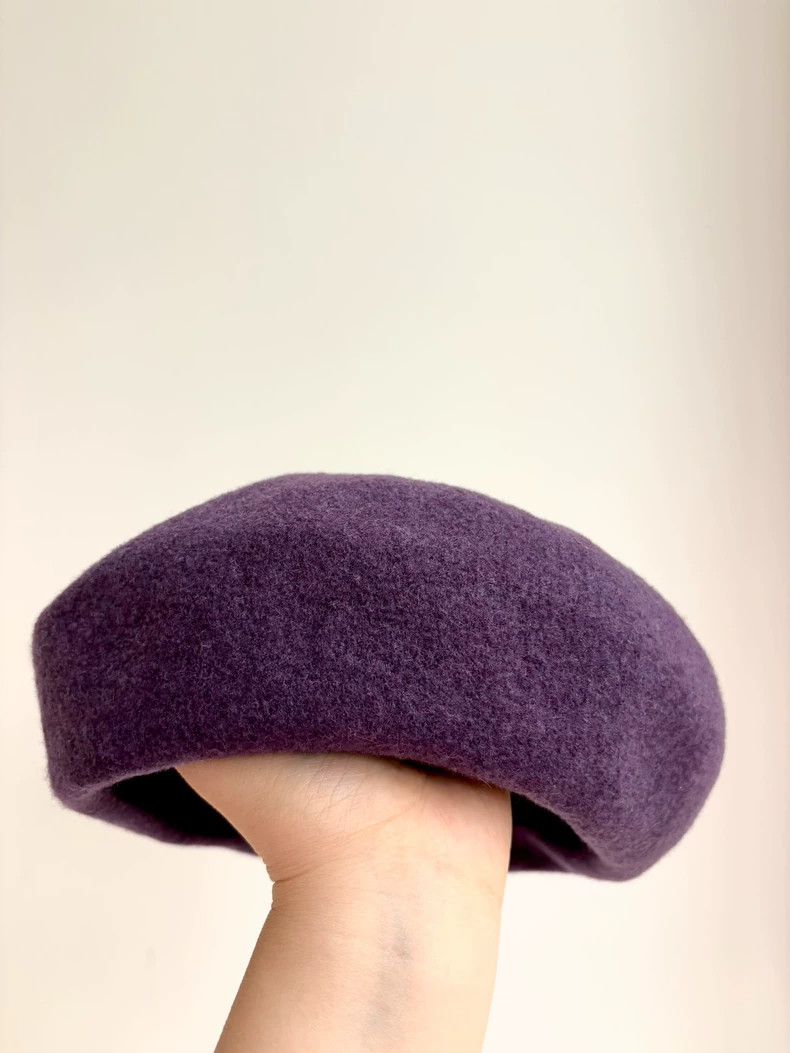 Vivienne Westwood Vivienne Westwood Old dark purple Saturn berets Size ONE SIZE - 3 Thumbnail