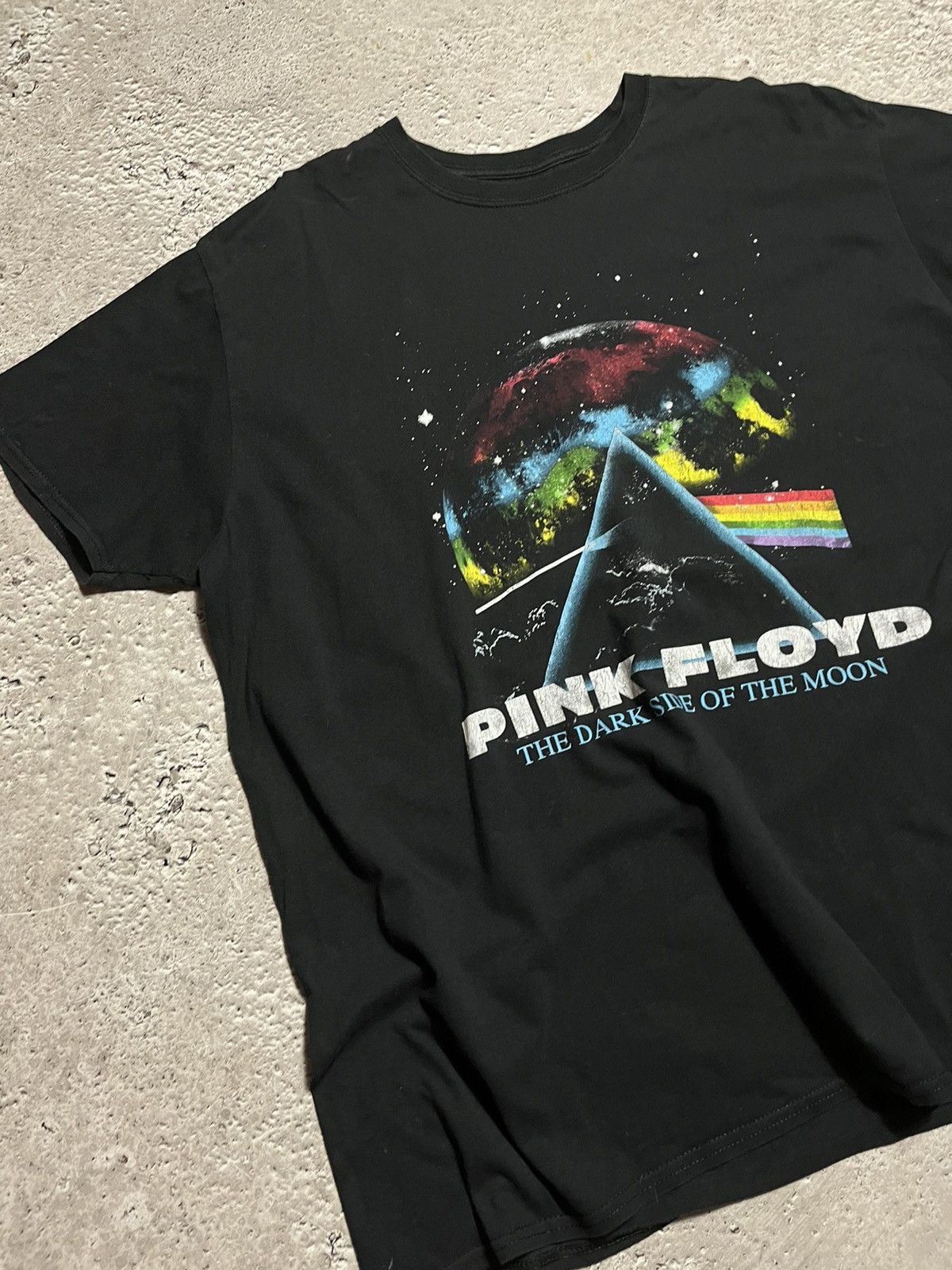 Band Tees × Pink Floyd × Vintage Vintage Pink Floyd Dark Side Of The Moon Band T-shirt tee Size US XXL / EU 58 / 5 - 3 Thumbnail
