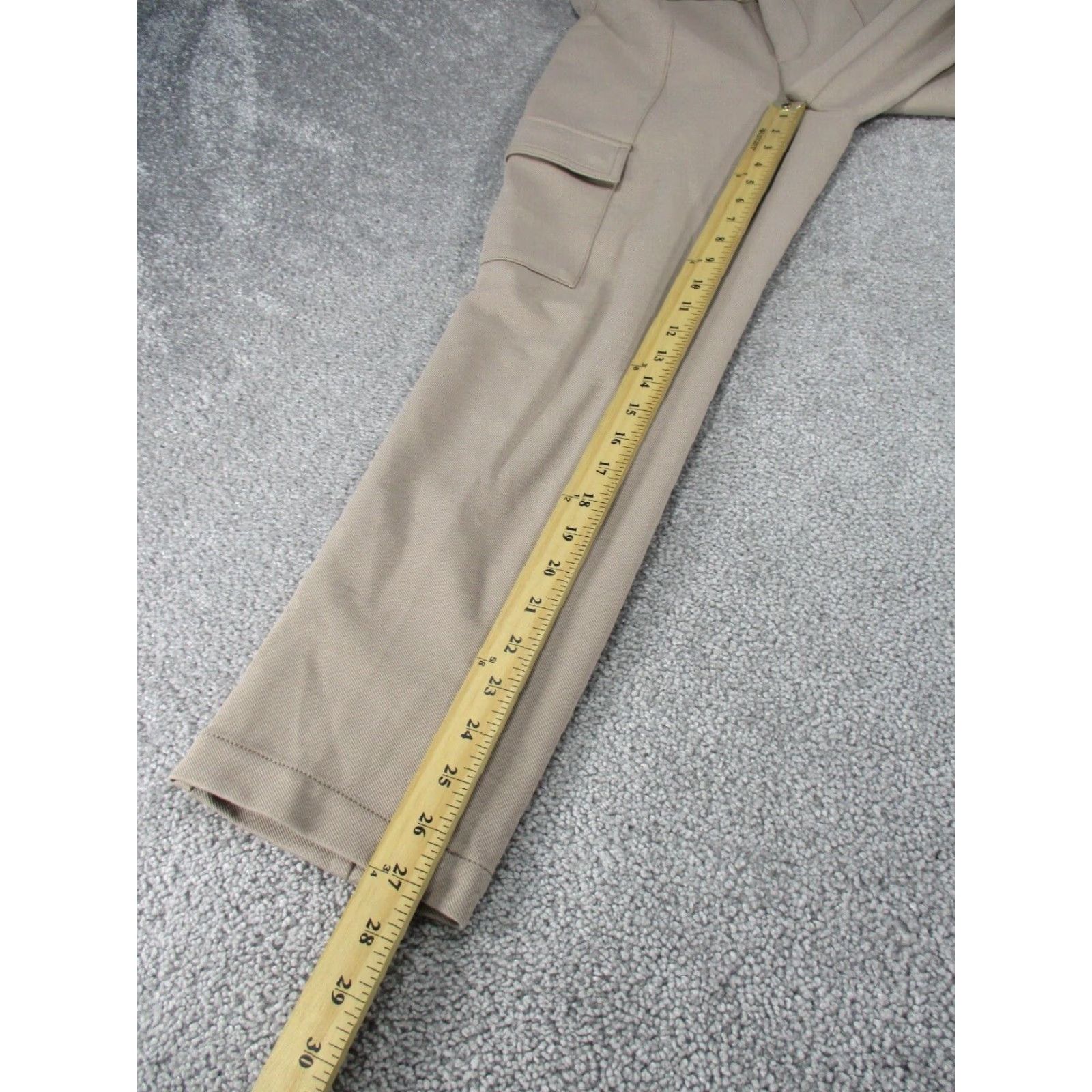 Anthropologie Anthropologie Womens 6 The Essential Slim Beige Cargo Pants Extra Large XL Size 28" / US 6 / IT 42 - 6 Thumbnail