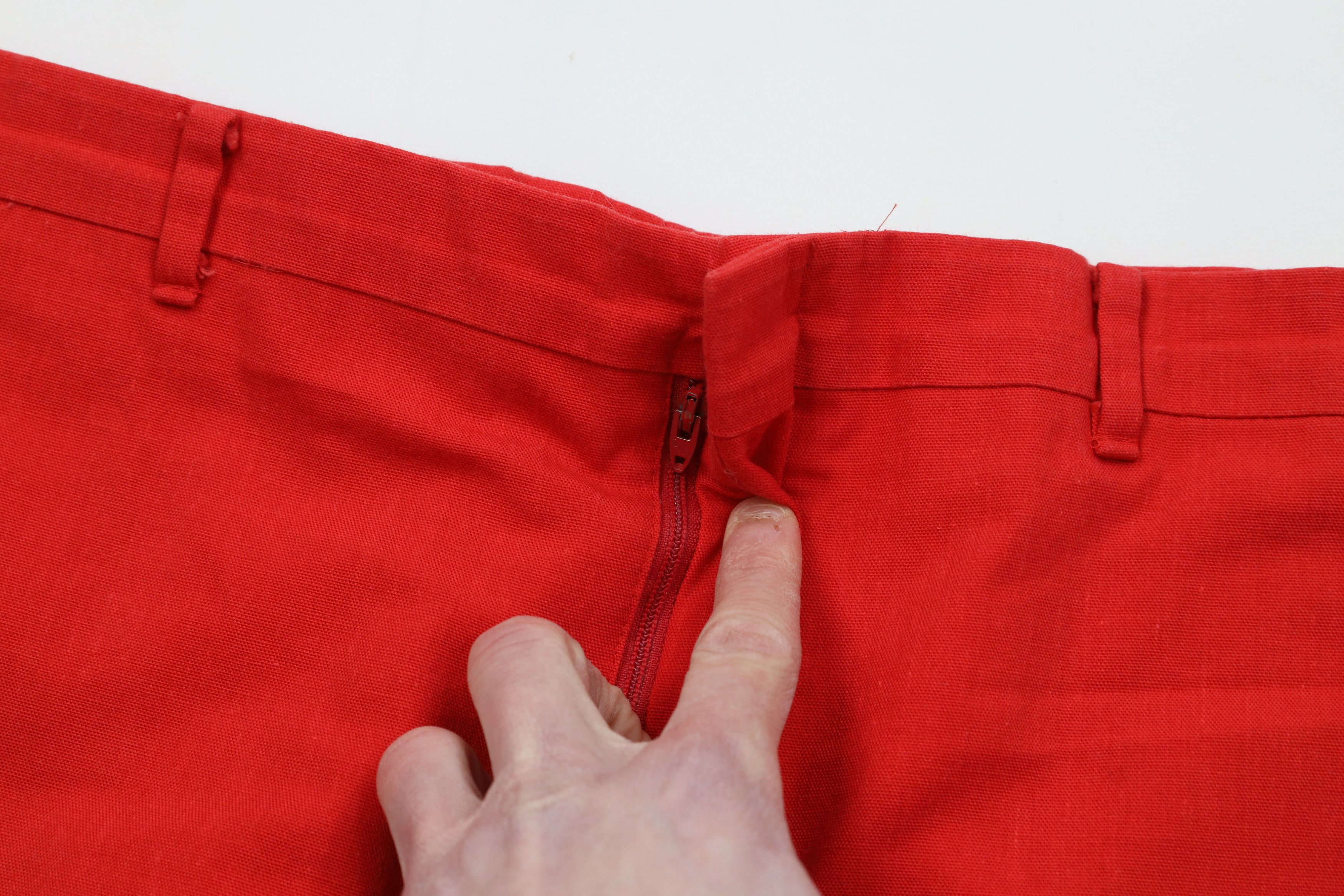 Vintage Vintage 70s Streetwear Blank Above Knee Chino Shorts Red USA Size US 36 / EU 52 - 5 Thumbnail