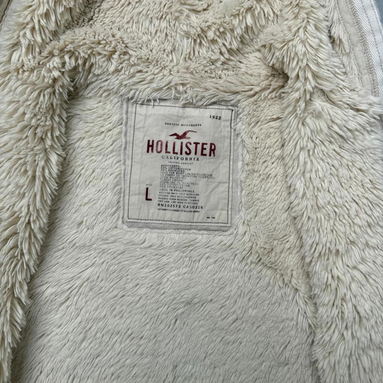 Other Y2K Hollister Co. 00s Sherpa Lined Hoodie Jacket Size L / US 10 / IT 46 - 5 Thumbnail