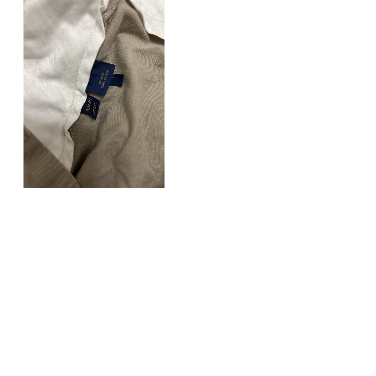 Polo Ralph Lauren Polo Ralph Lauren Pants Mens 33x30 Chino Flat Front Zip 30in Inseam Classic Fit Tan/Brown Stretch Logo Size US XS / EU 42 / 0 - 9 Thumbnail