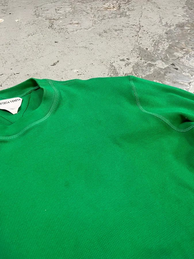 Bottega Veneta × Vintage SS2021 Bottega Veneta Green Electric Sweater Size US L / EU 52-54 / 3 - 13 Thumbnail