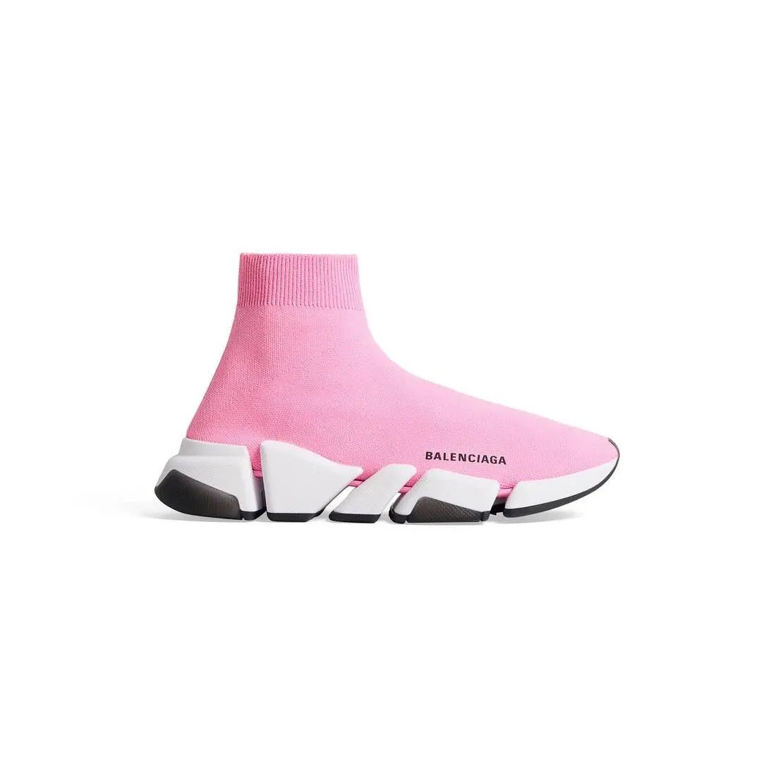 Balenciaga o1in1g1225 Speed 2.0 Clear Sole Recycled Knit Sneakers Size US 9 / IT 39 - 1 Thumbnail