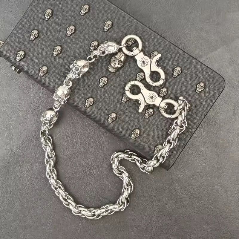 Jewelry Luxury steel skull pants chain Size ONE SIZE - 3 Thumbnail