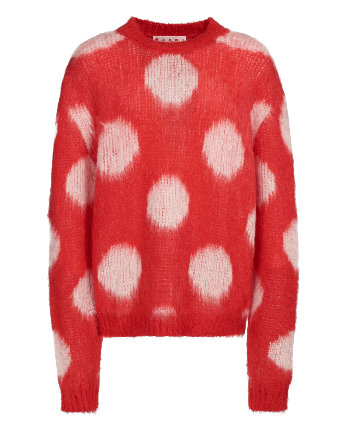 Marni BNWT AW23 MARNI BRUSHED DOTS FUZZY WUZZY SWEATER 50 Size US M / EU 48-50 / 2 - 10 Thumbnail