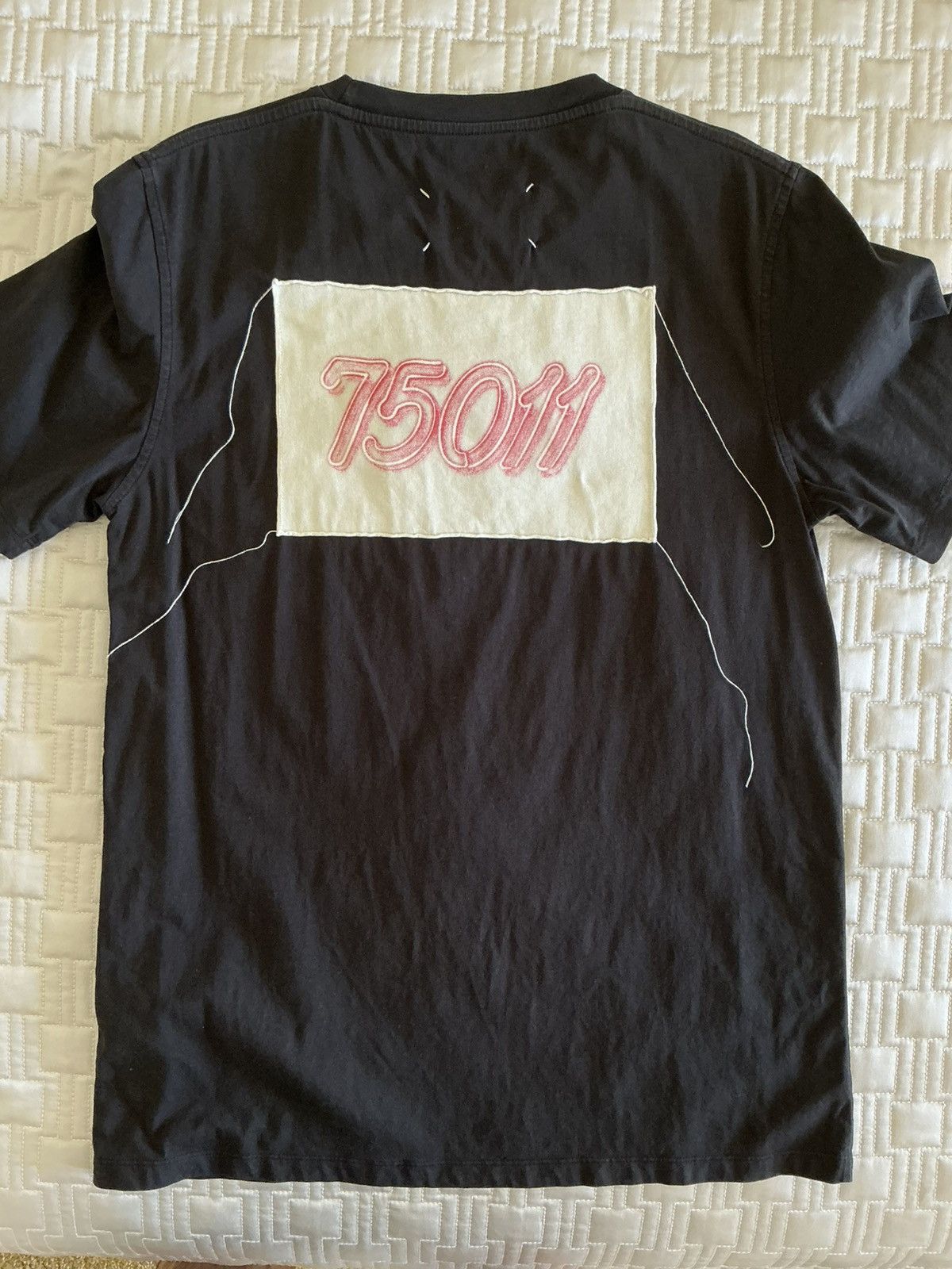 Maison Margiela Maison Margiela Paris Patch Black T-shirt size 48 Size US M / EU 48-50 / 2 - 2 Thumbnail