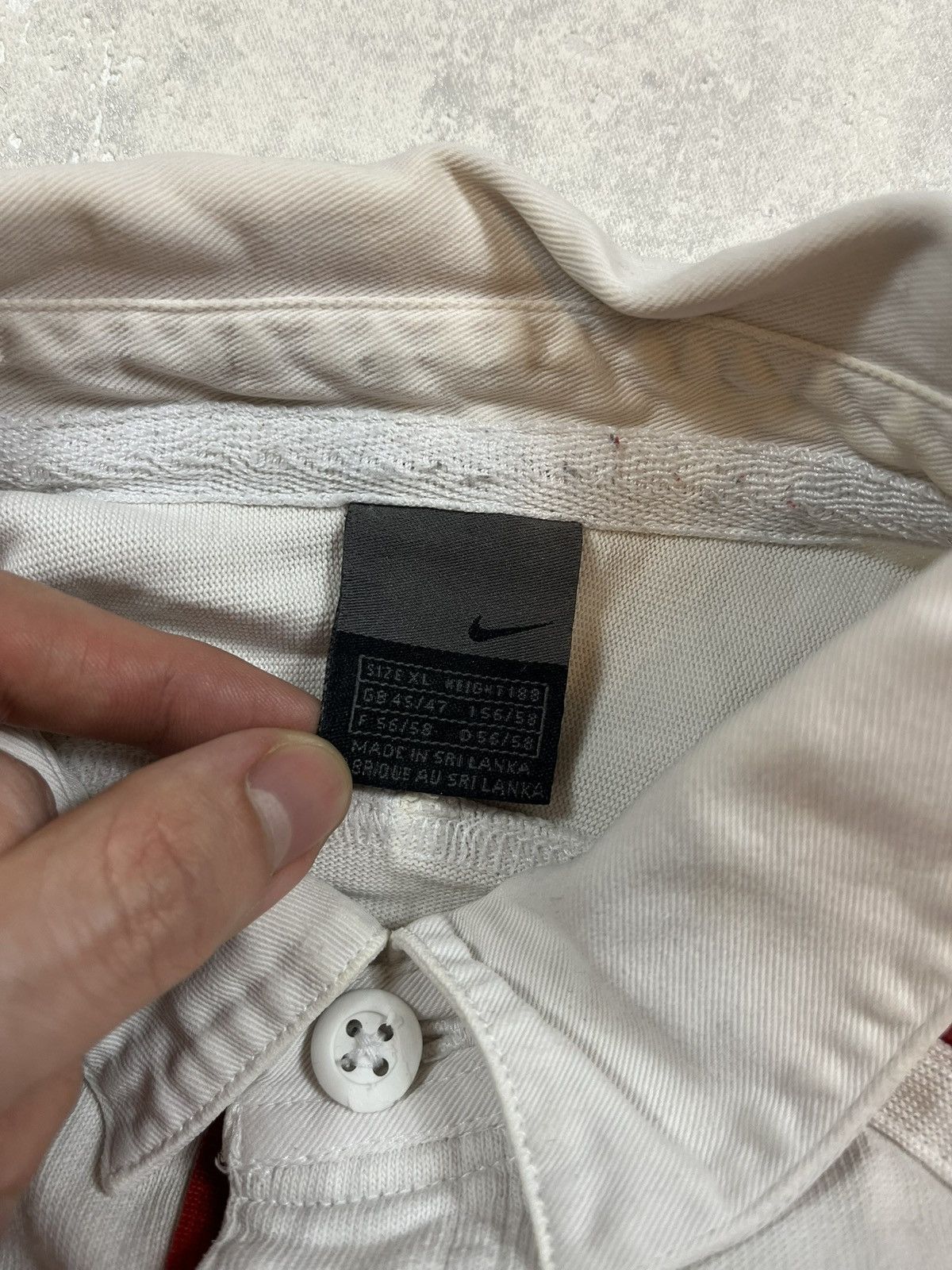Nike × Vintage 90s Nike Swoosh England Vintage Y2K Rugby Longsleeve Polo Size US XL / EU 56 / 4 - 5 Thumbnail
