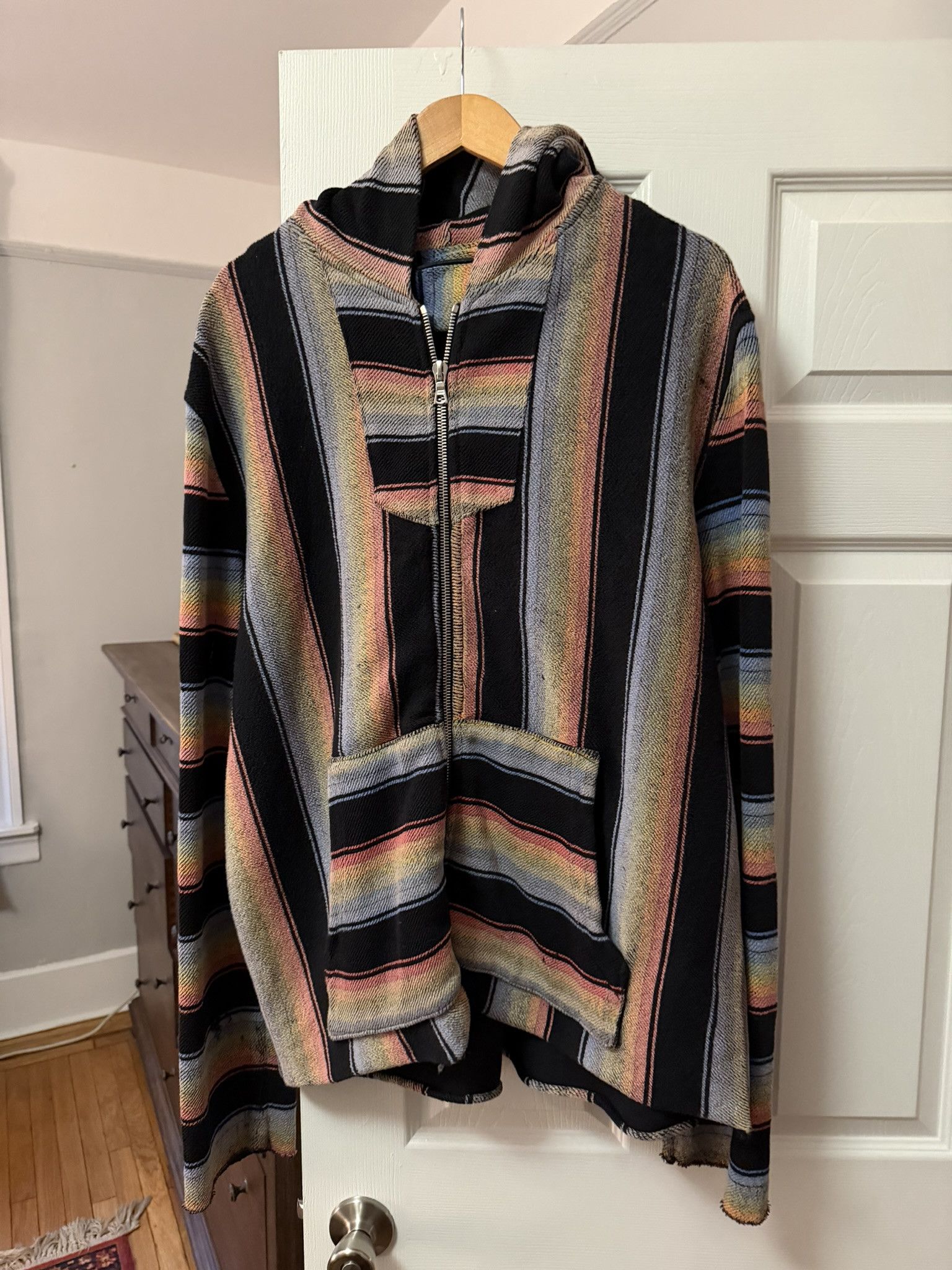 Amiri Oversized Multicolour Baja Full Zip Hoodie Sz Large
