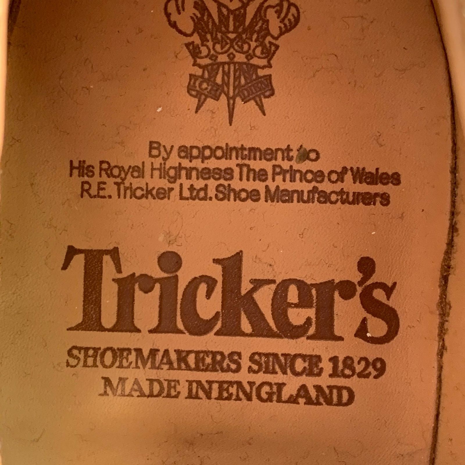 Tricker's TRICKER'S LONDON Bookbinder Leather Derby Lace-Up Shoes Size US 8 / EU 41 - 7 Thumbnail