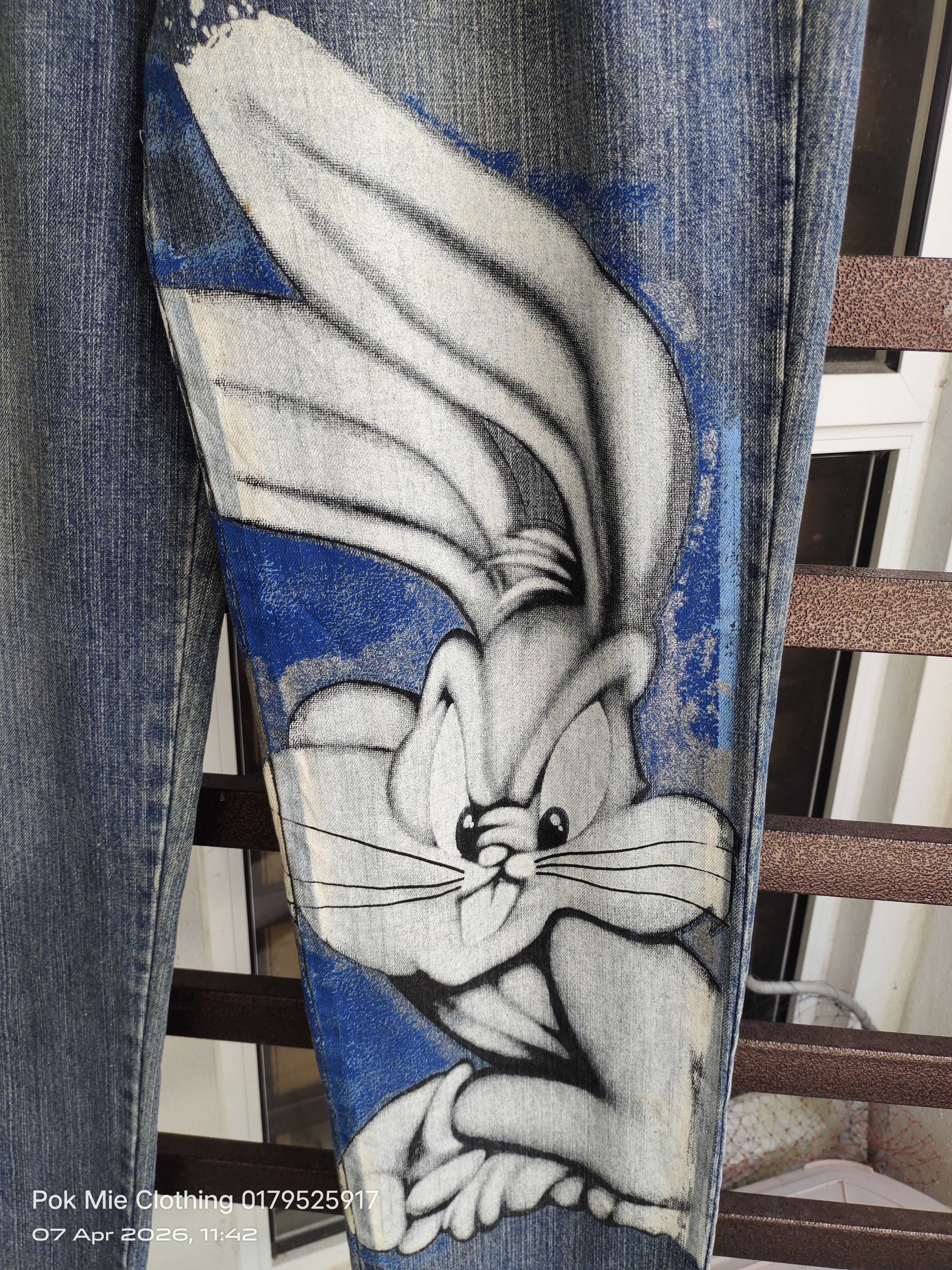 Warner Bros Lot 29 X Looney Tunes Jeans Size US 34 / EU 50 - 3 Thumbnail