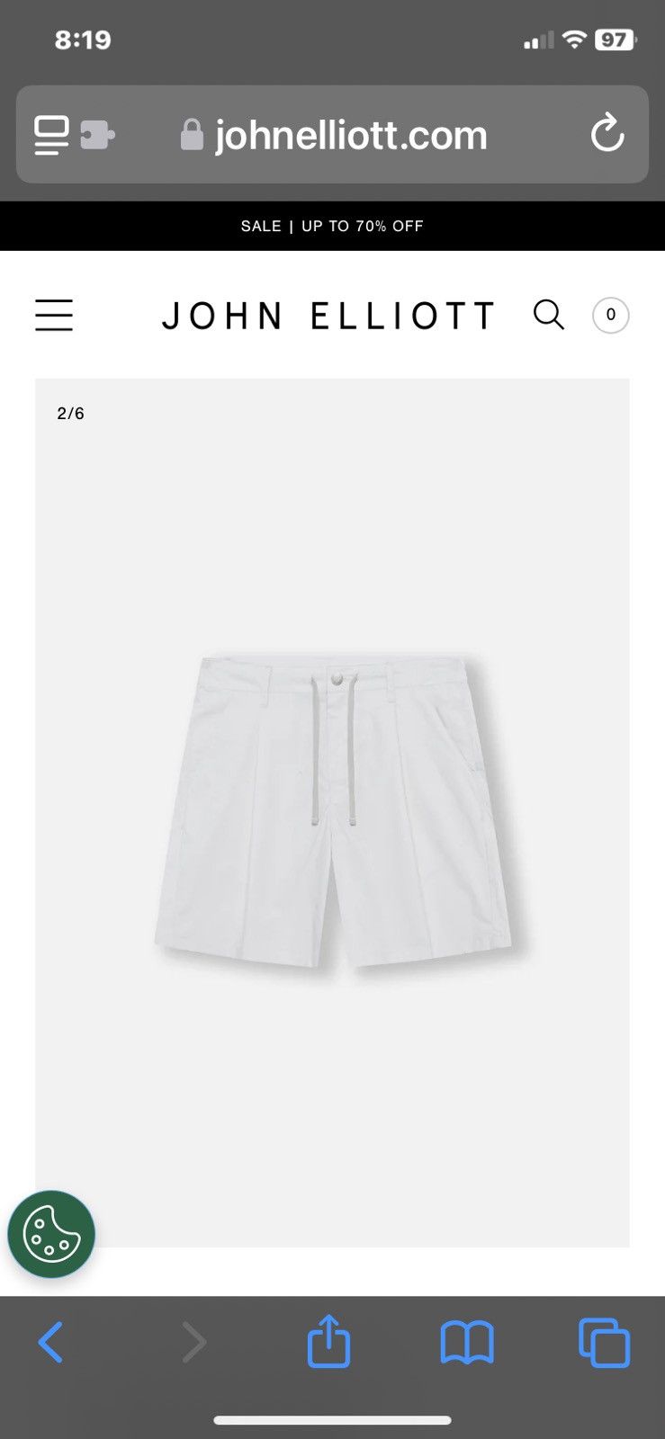 John Elliott John Elliott Studio Shorts sz 4 NWT. Size US 37 - 2 Thumbnail