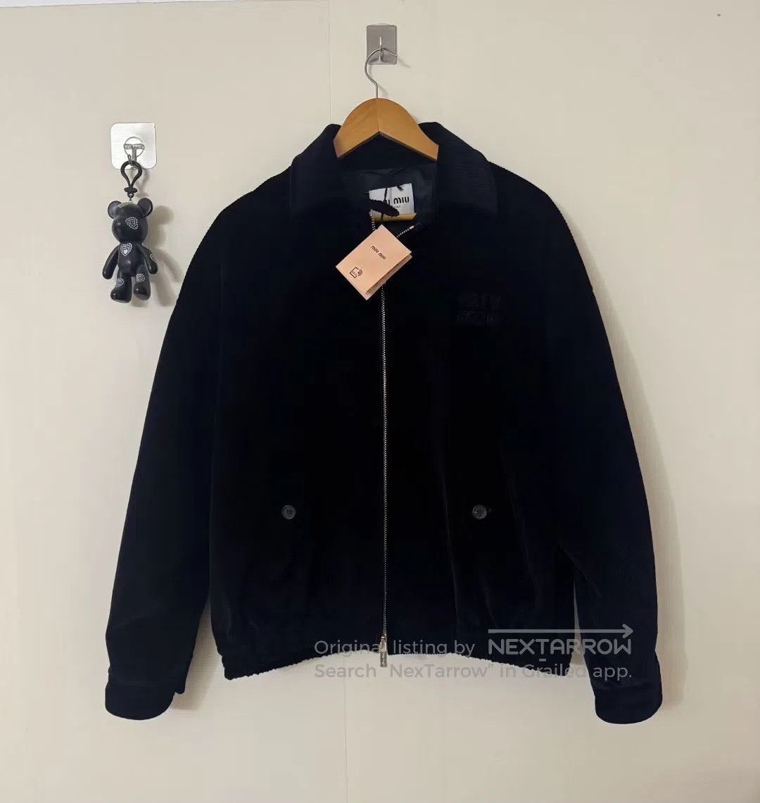 Miu Miu Miu Miu Corduroy zip-up jacket| Size M / US 6-8 / IT 42-44 - 1 Thumbnail