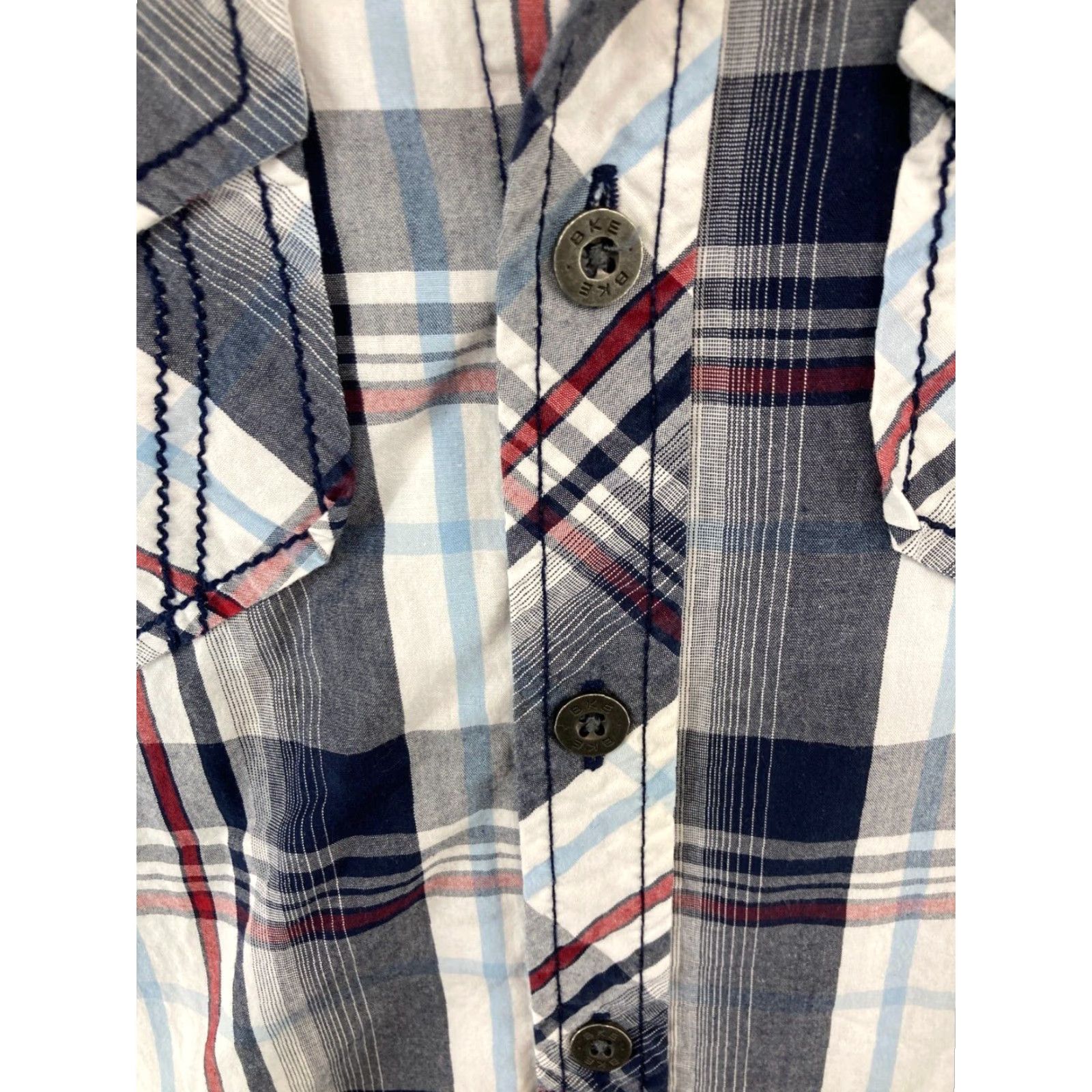 BKE BKE Mens Shirt Small Plaid Standard Fit Button-Up Long Sleeve Cotton Knit Multicolor Metal Button Western, Cowboy, Classic Theme Mens - S Size US S / EU 44-46 / 1 - 5 Thumbnail