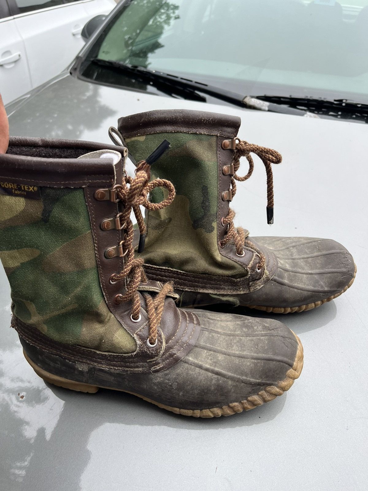 Vintage 1970’s goretex vibram sole duck camo boots Size US XXS / EU 40 - 3 Thumbnail