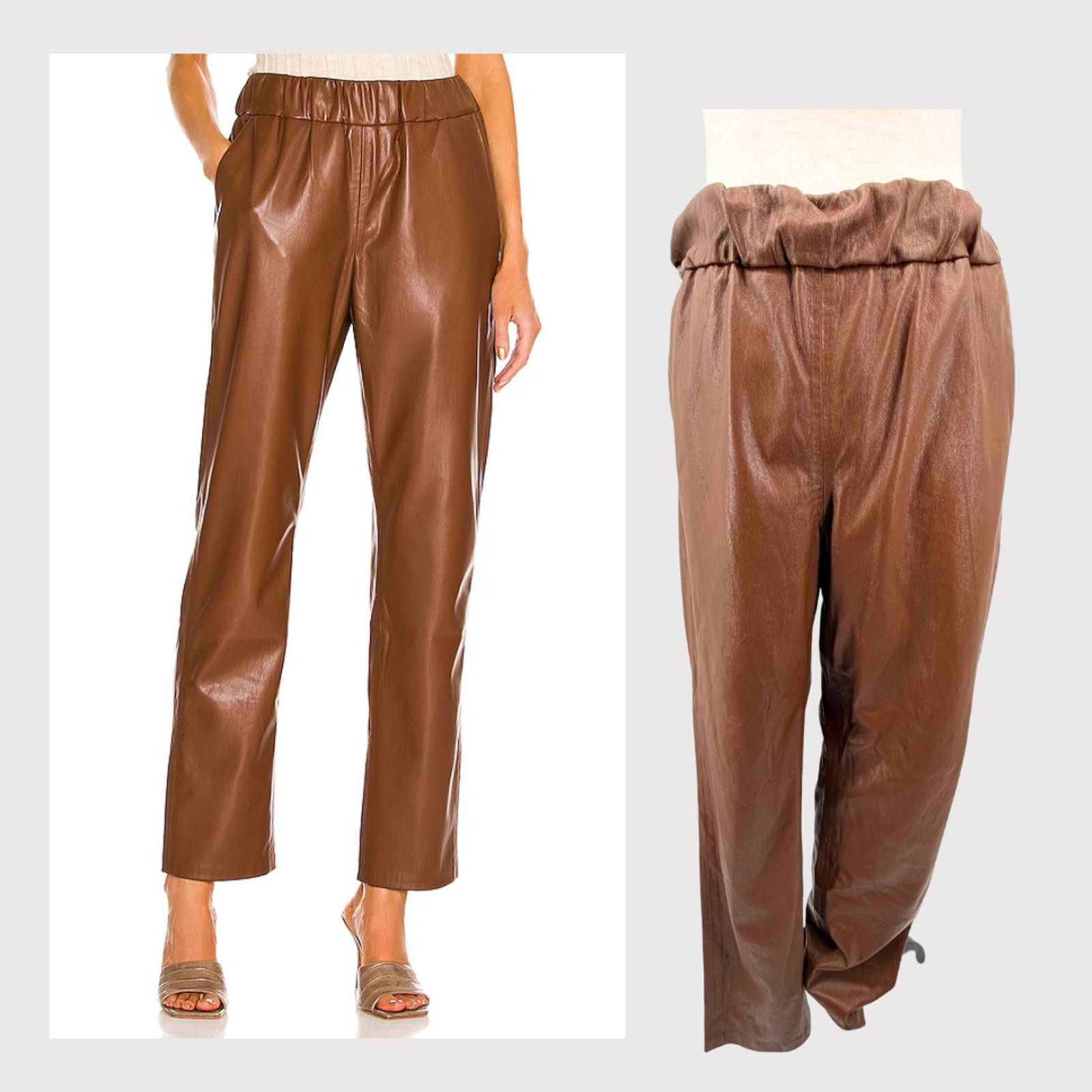 Other Anine Bing Colton Leather Look Track Pants M Size 26" / US 2 / IT 38 - 1 Thumbnail