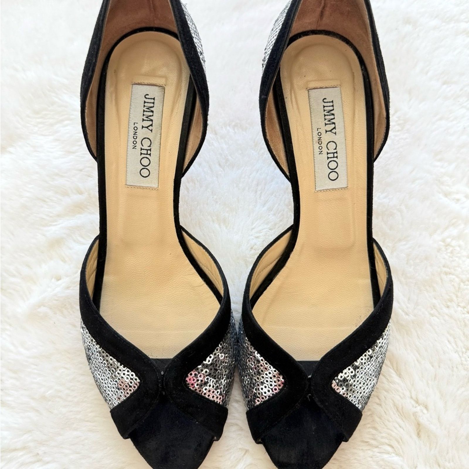 Jimmy Choo Jimmy Choo suede evening shoes women size 38 Authentic Size US 8 / IT 38 - 2 Thumbnail