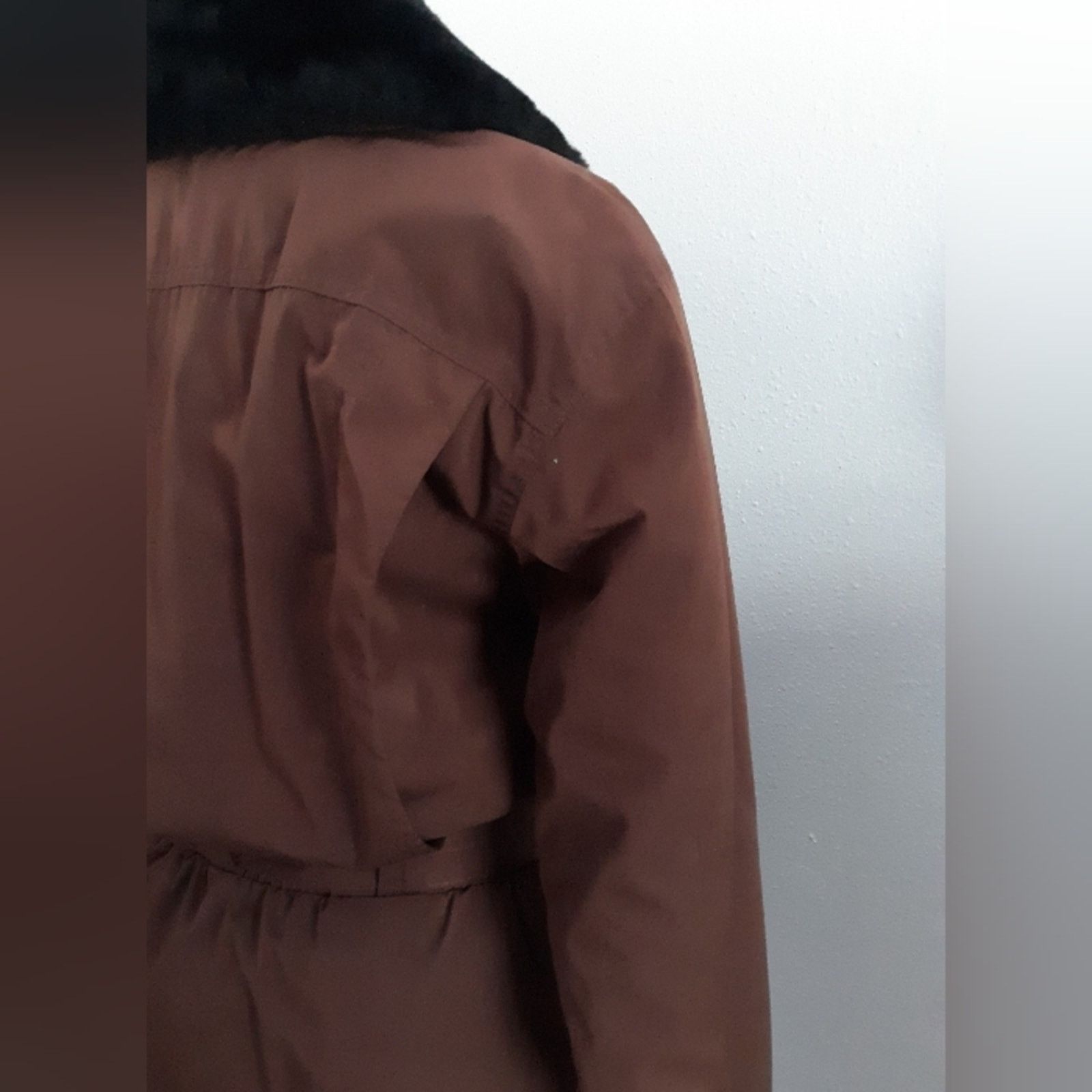 Vintage VTG Fera Insulated Belted Fur Trim Jacket Size M / US 6-8 / IT 42-44 - 9 Thumbnail