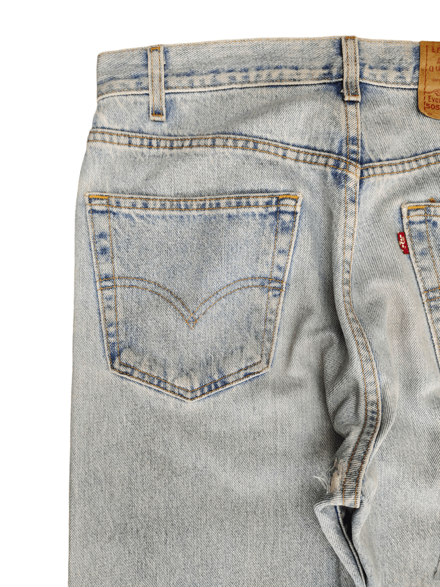 Levi's Vintage 90s Levis Lot 505 Regular Fit Straight Leg Custom Size US 33 - 13 Thumbnail