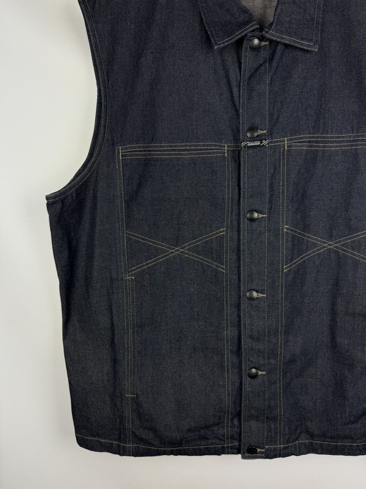 Marithe + Francois Girbaud × Vintage Marithe Francois Girbaud VTG Denim Trucker Vest Jacket Size US XXL / EU 58 / 5 - 7 Thumbnail