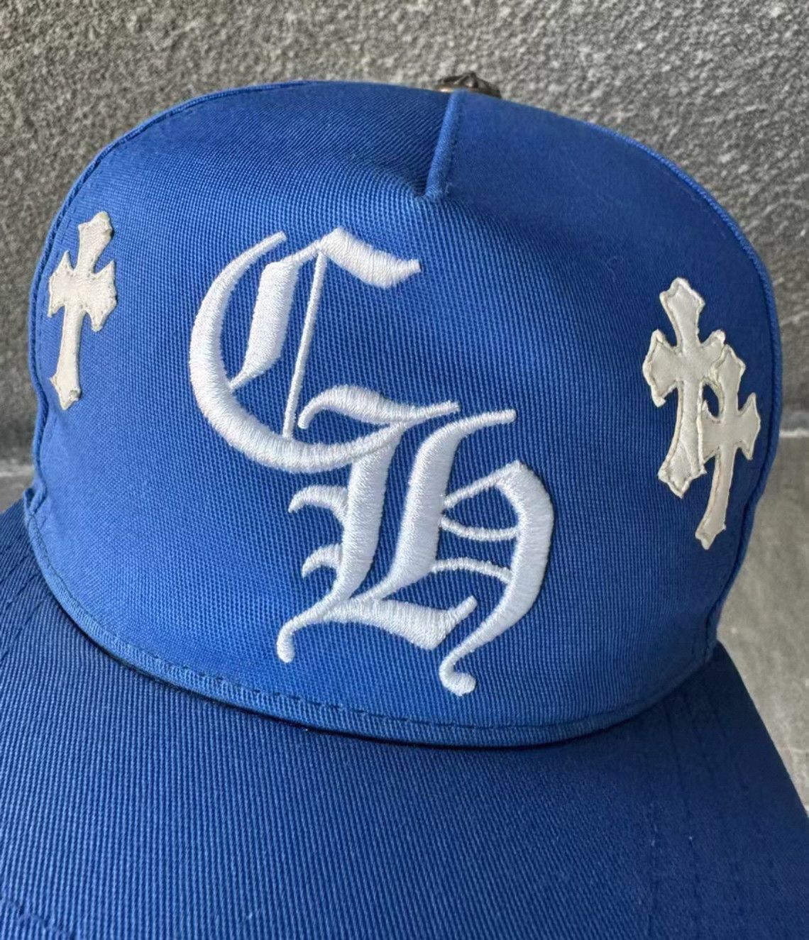Chrome Hearts Chrome Hearts Blue Baseball Cap with White Logo. Size ONE SIZE - 3 Thumbnail