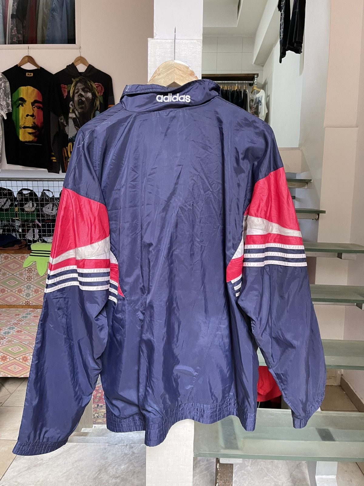 Adidas × Vintage Vintage Adidas Windbreaker 90s like balenci Size US XL / EU 56 / 4 - 2 Thumbnail
