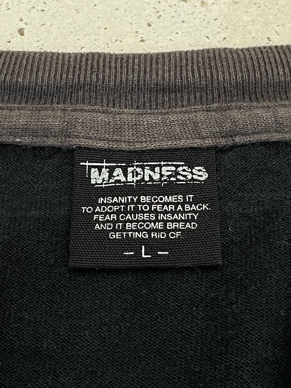 Madness Madness Layered Wording Life Decision Y2K Hip Hop Size US L / EU 52-54 / 3 - 11 Thumbnail