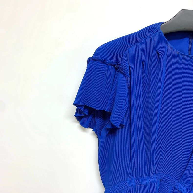Balenciaga Balenciaga Blue pleated short sleeves 2505-Nextarrow Size XS / US 0-2 / IT 36-38 - 5 Thumbnail