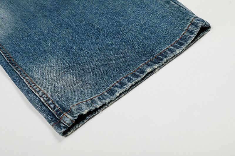 Jean American retro washed whiskered scimitar jeans for men Size US 32 / EU 48 - 6 Thumbnail